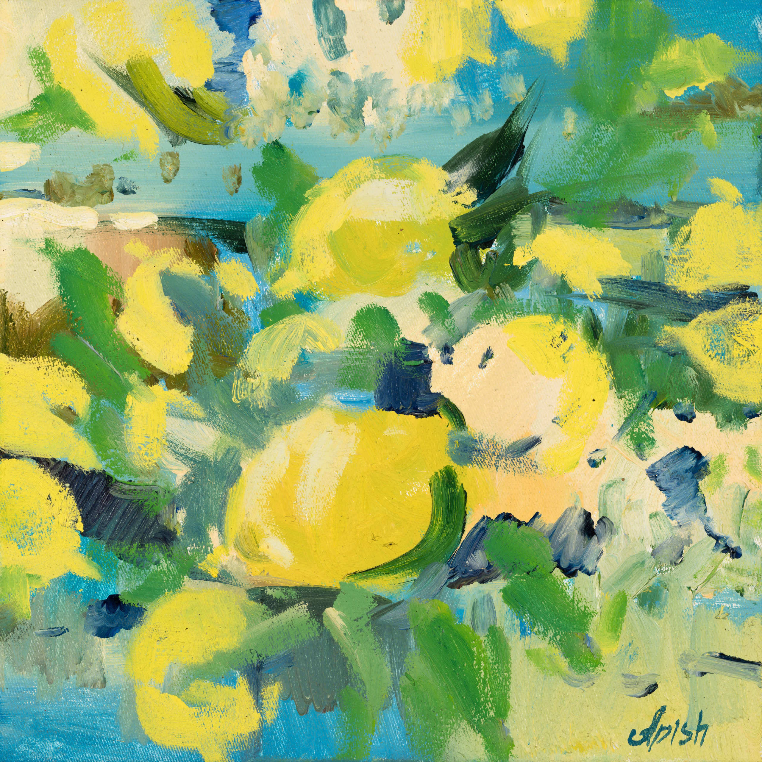 «Лимончелло» - художник Алексей Апиш (холст, масло, 25x25 см, 2026)