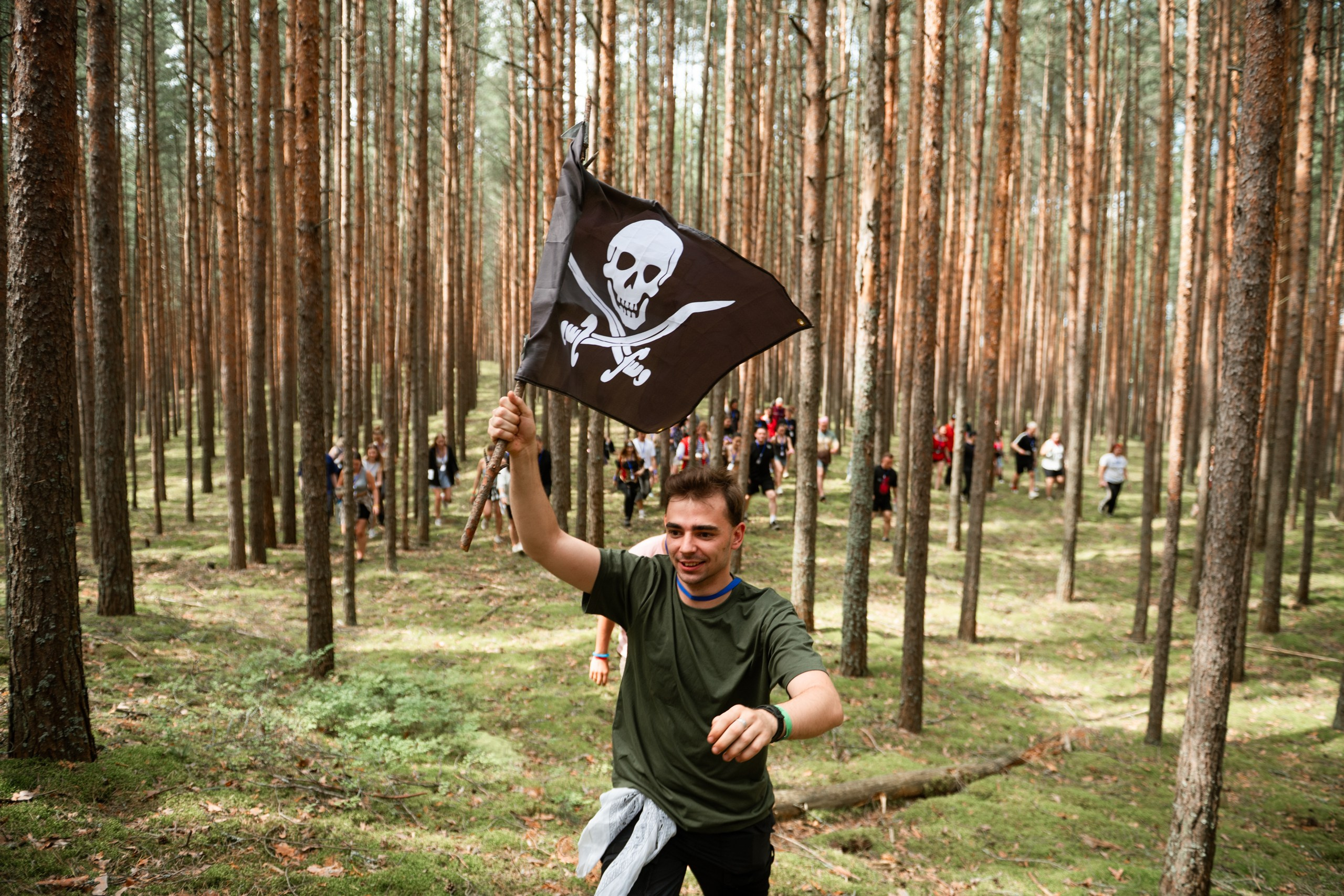 Лагерь пиратов для взрослых на острове на Волге. Фотограф Сергей Красильников