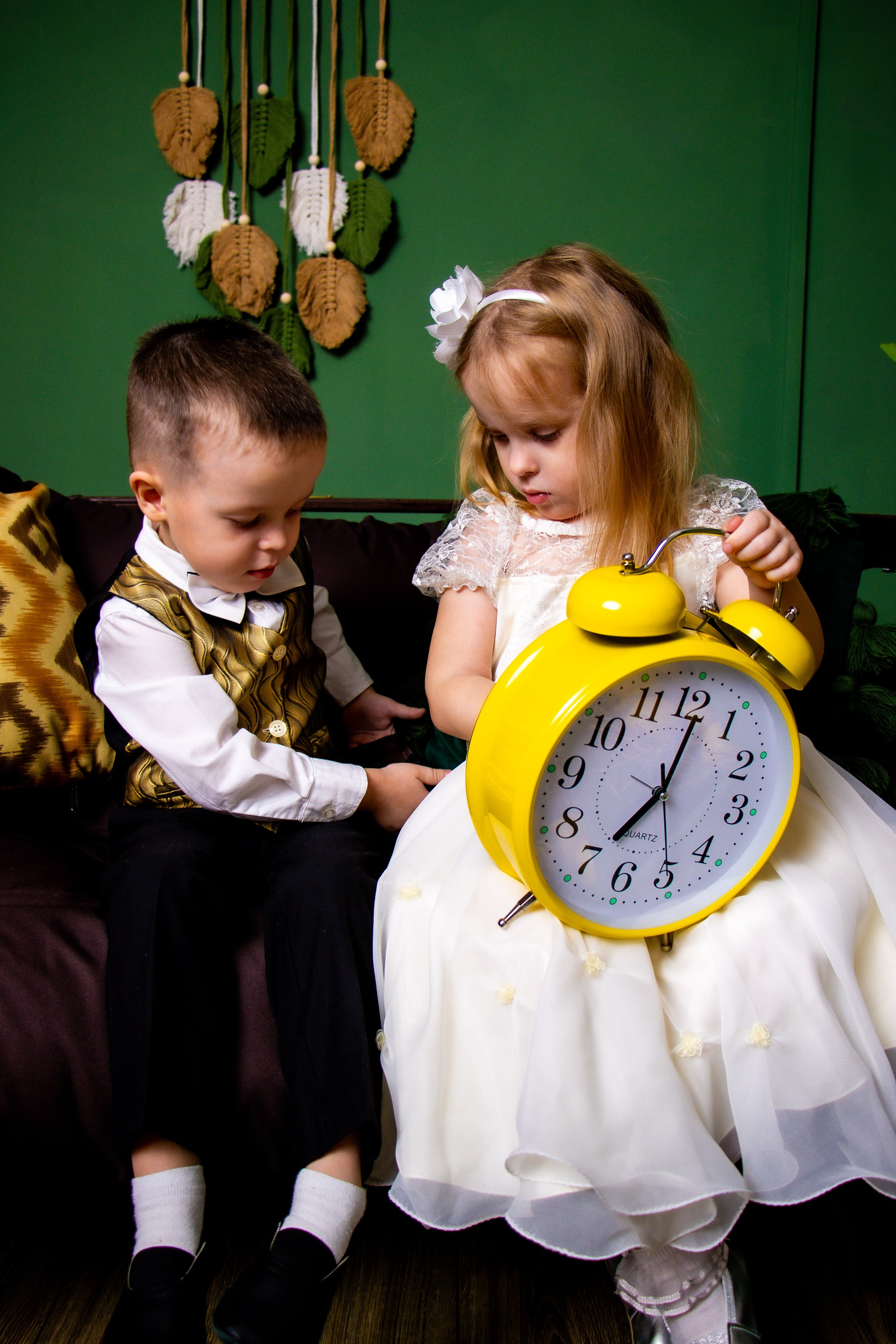 Семейная съемка с мимозой. Фотограф Татьяна Матрос