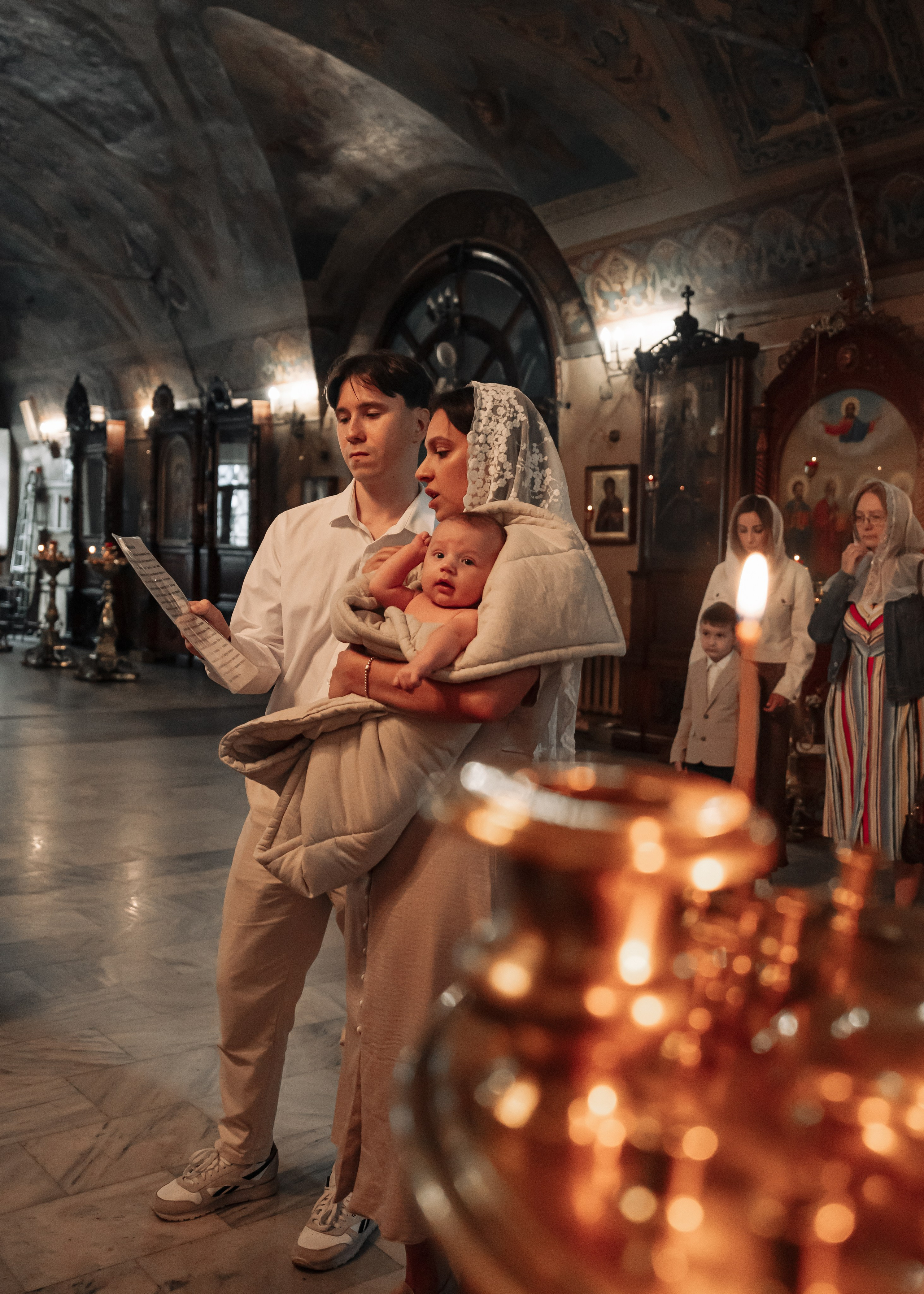 Таинство Крещения. Крамер Юлиана детский и семейный фотограф