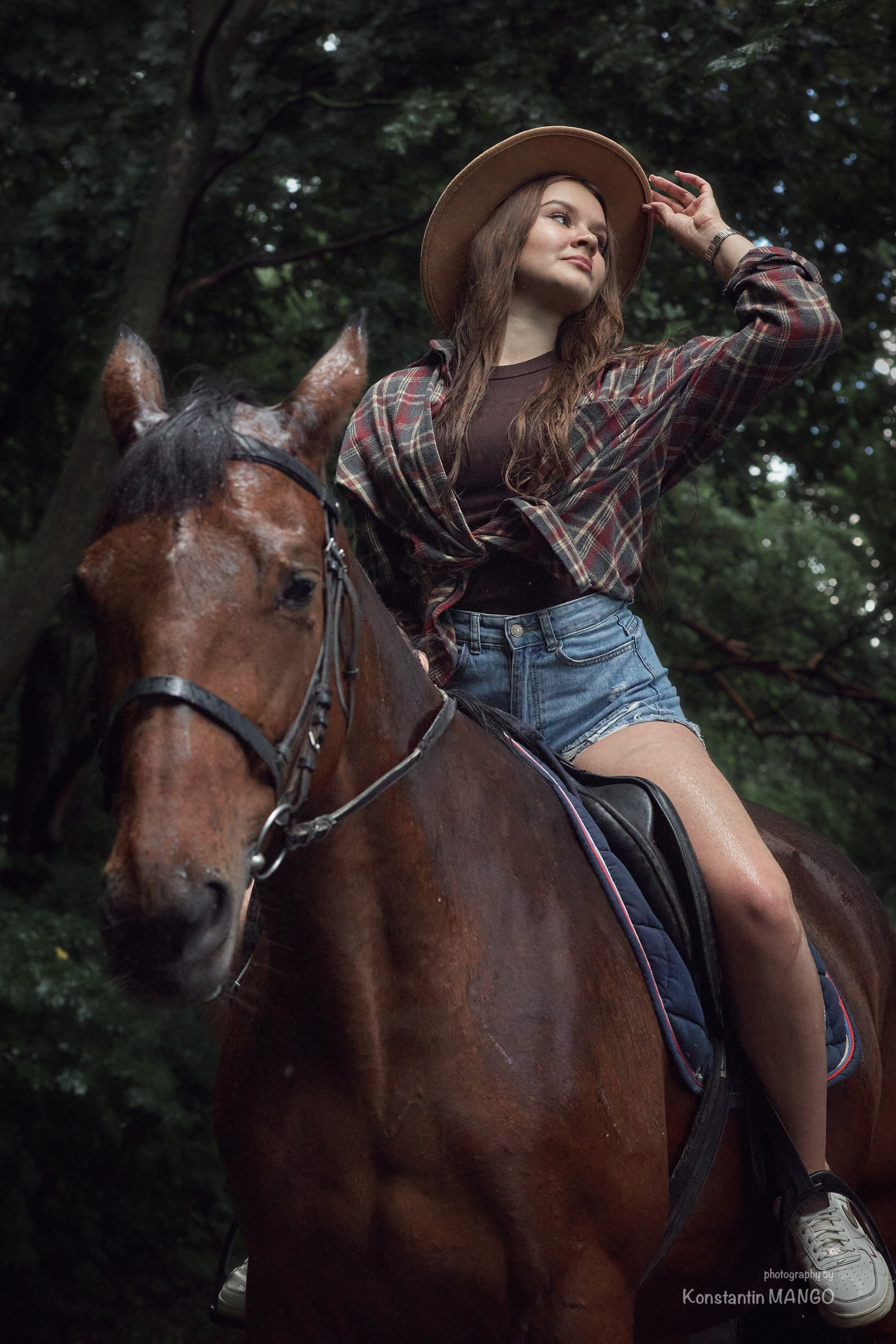 Фотопрогулка на лошадях для Виктории и Полины. Фотограф в Рязани. Свадьба, семейное фото, портрет. Константин Манго