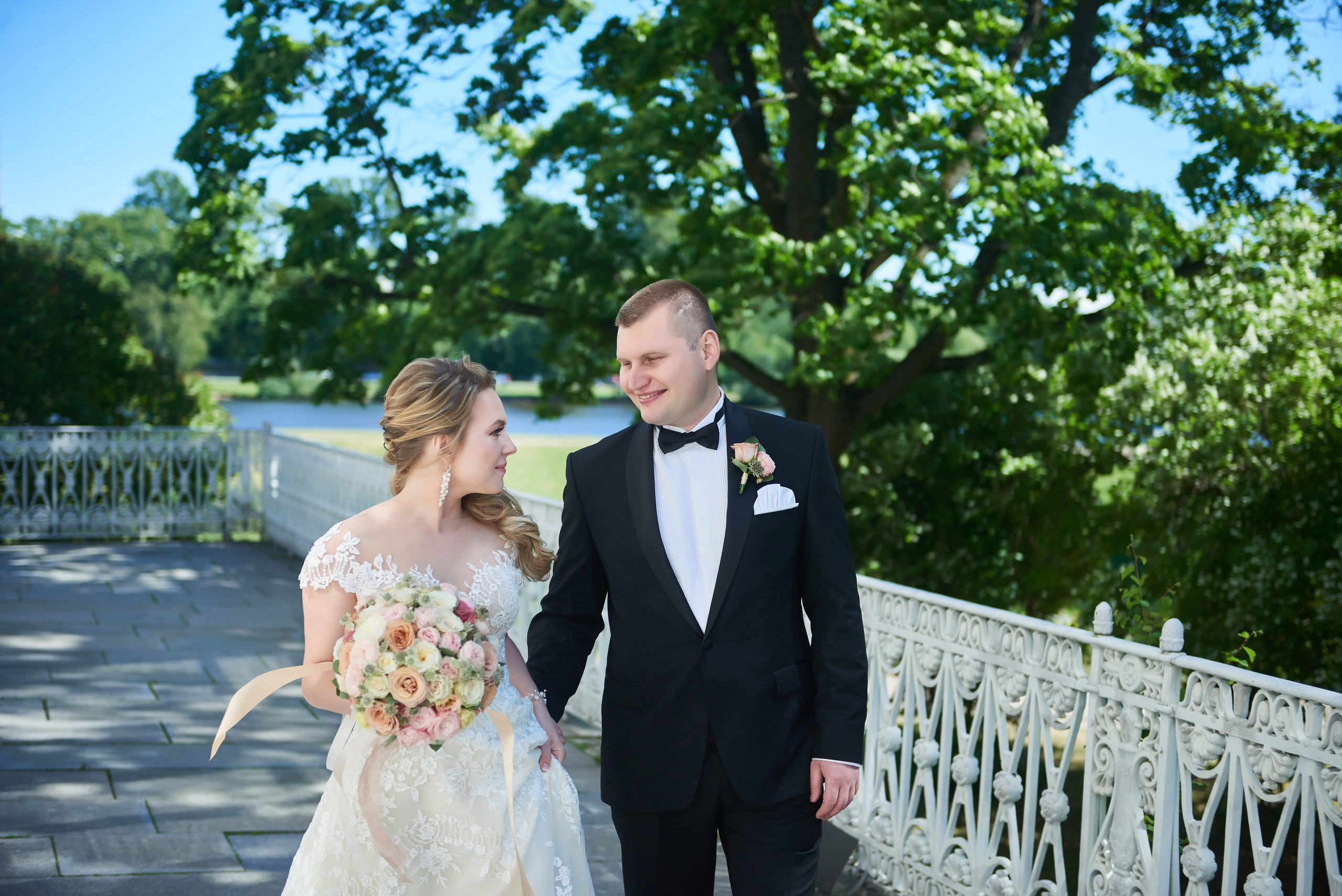 Юлия и Антон (Первый Дворец Бракосочетания, прогулка на Елагином острове). Портретный, семейный и свадебный фотограф в Санкт-Петербурге и в Пушкине Ширяев Денис