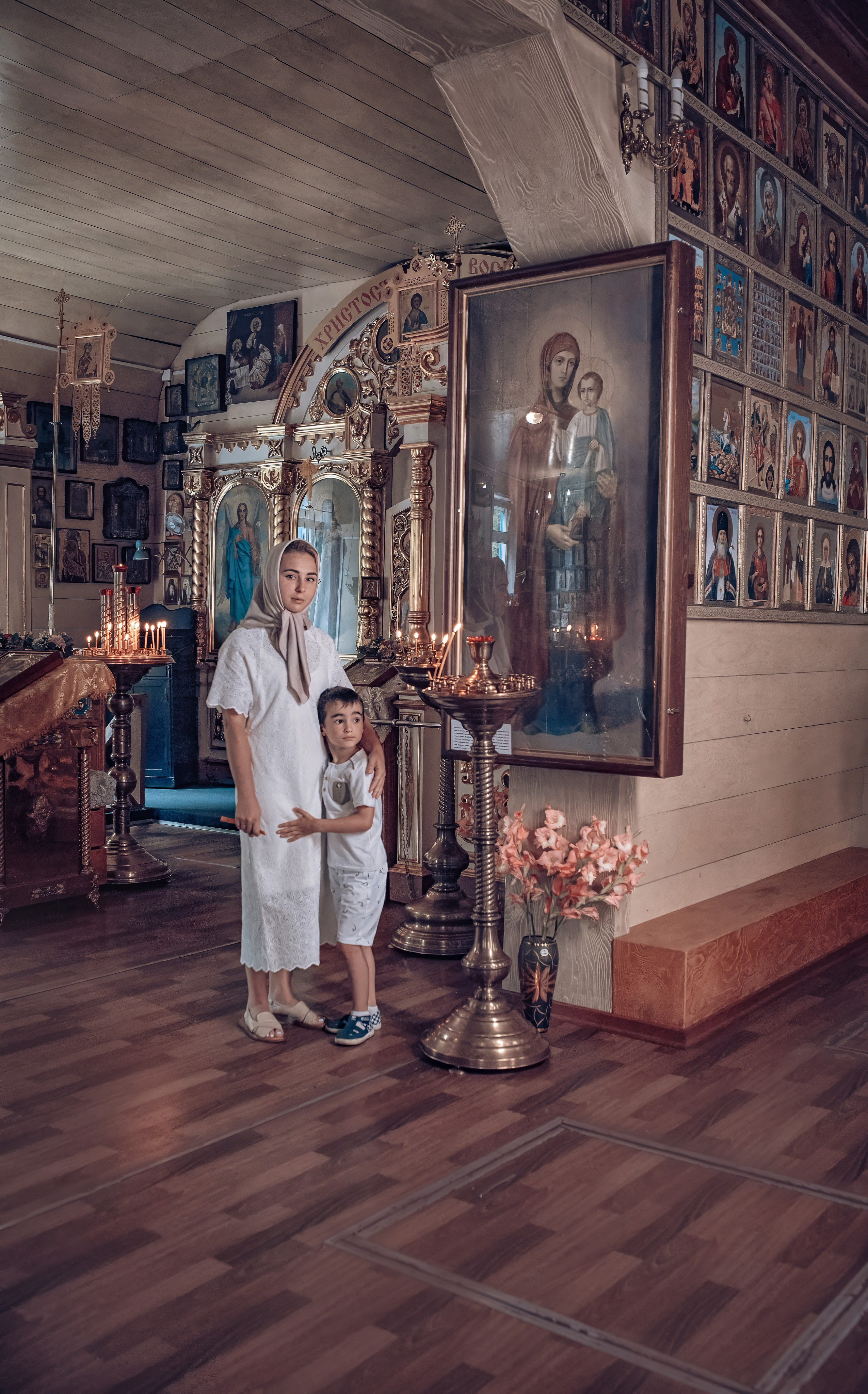 Съемка таинства крещения в храме Николая Чудотворца Красноярск. Фотографы крещения/венчания  Красноярск Татьяна и Вячеслав Переваловы