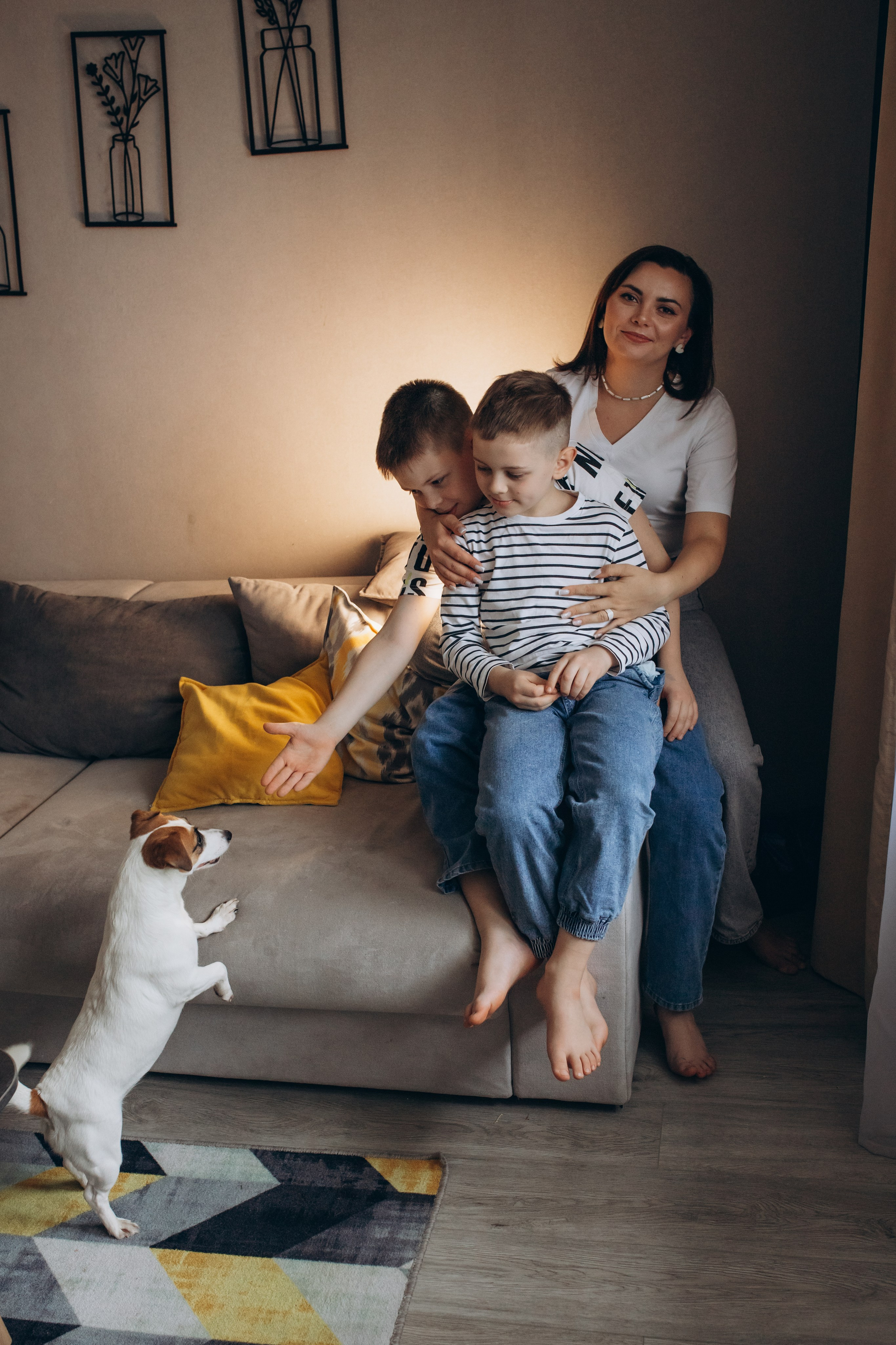 Татьяна, Захар, Миша. Семейный и домашний фотограф в Москве и МО Королева Валерия