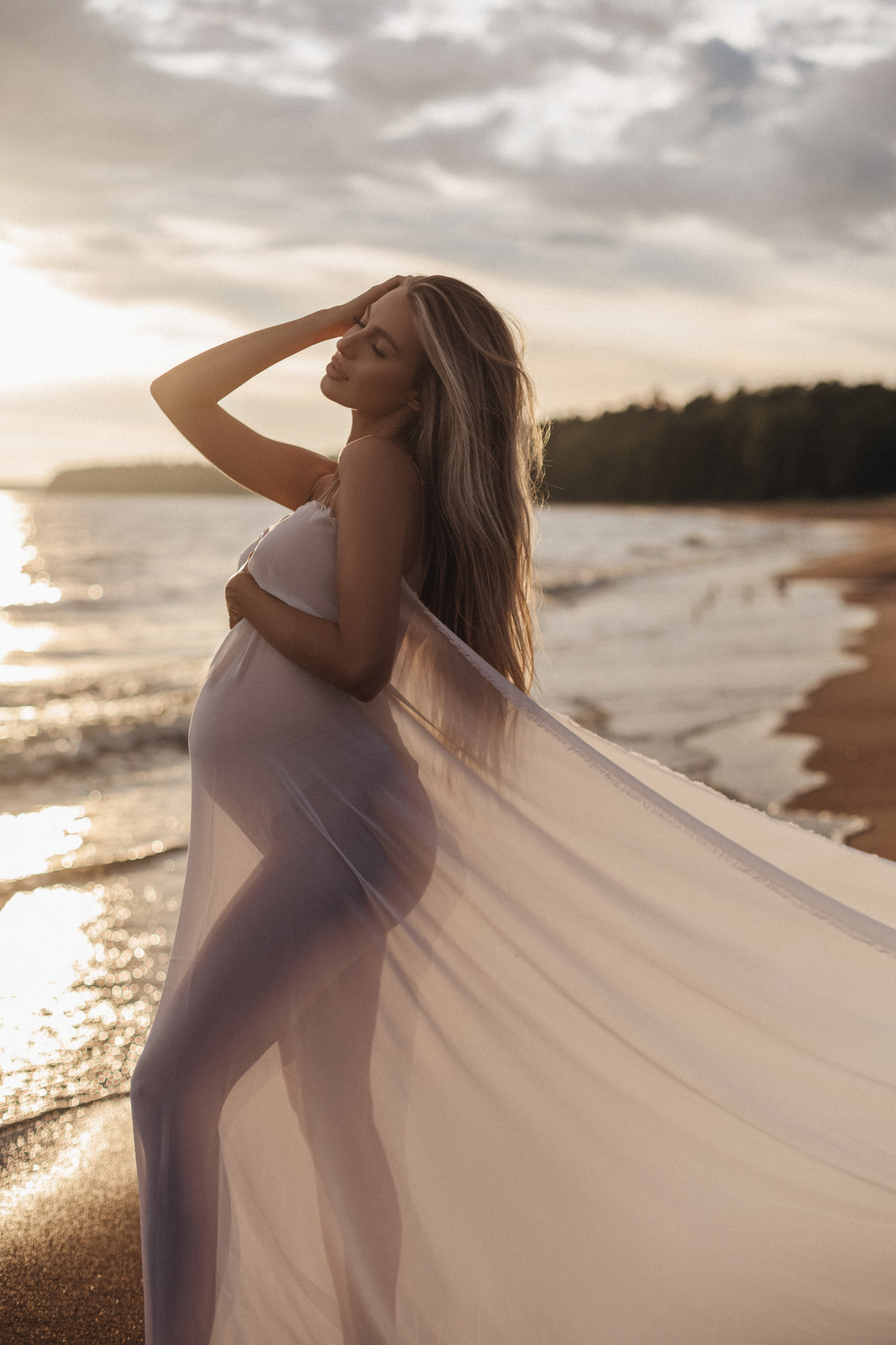 Sea. NatalieDmi — фотосессия беременности, семейный фотограф, портрет