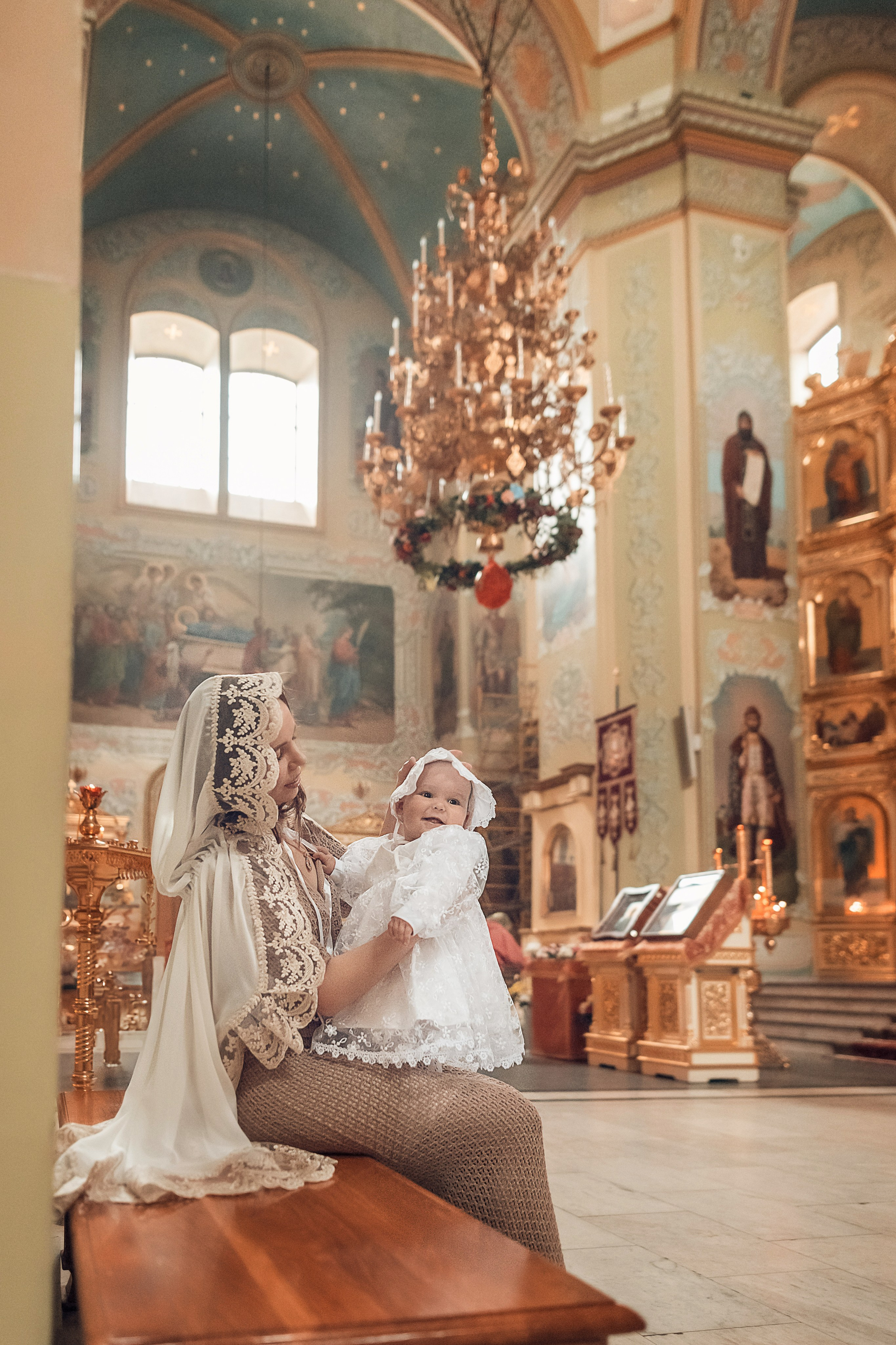 Таинство Крещения Марии в соборе Покрова Божьей Матери. Главная