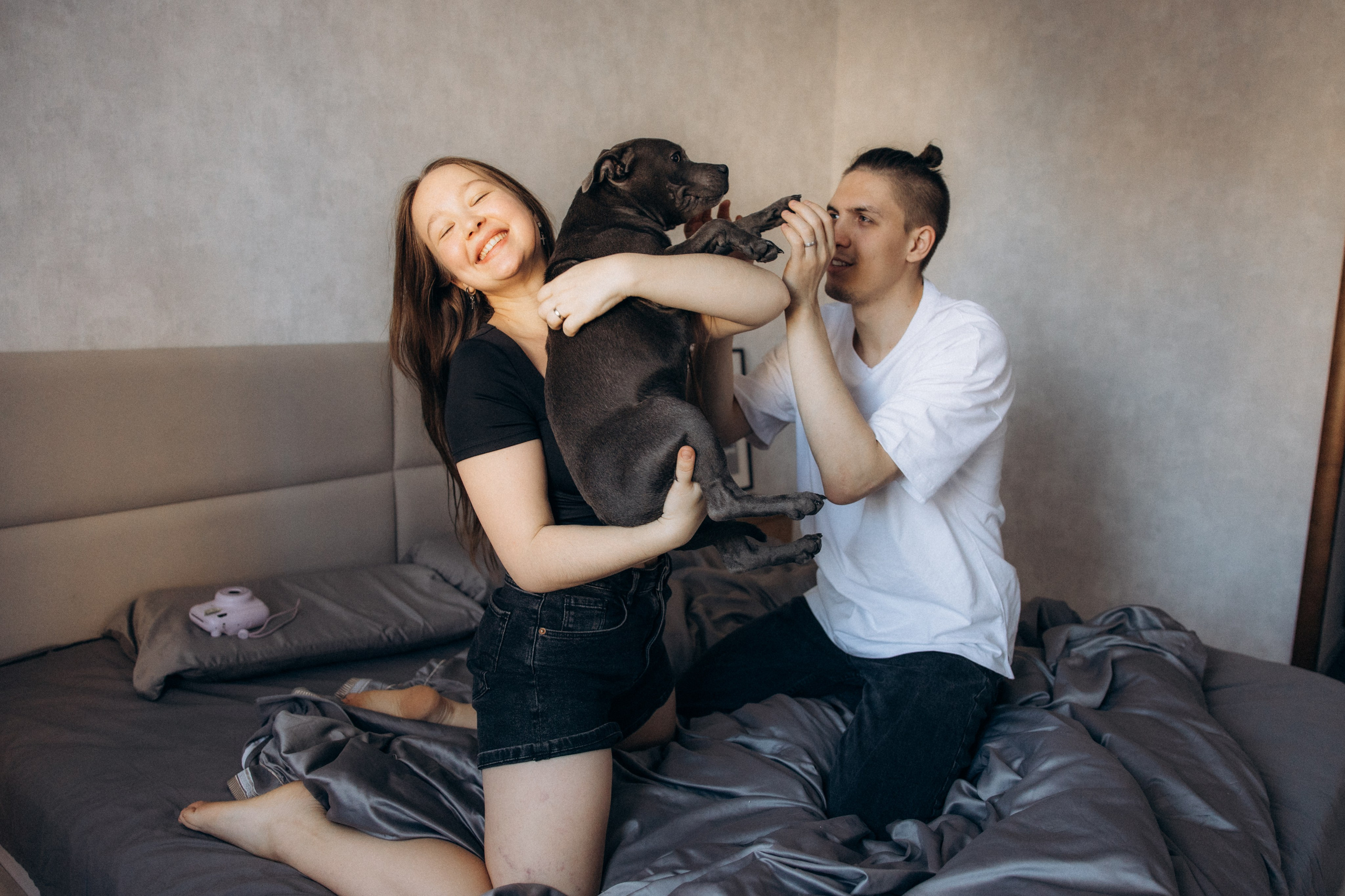 Таня, Егор и Луна. Фотограф анималист в Казани Алина Сулейманова. Фотограф животных