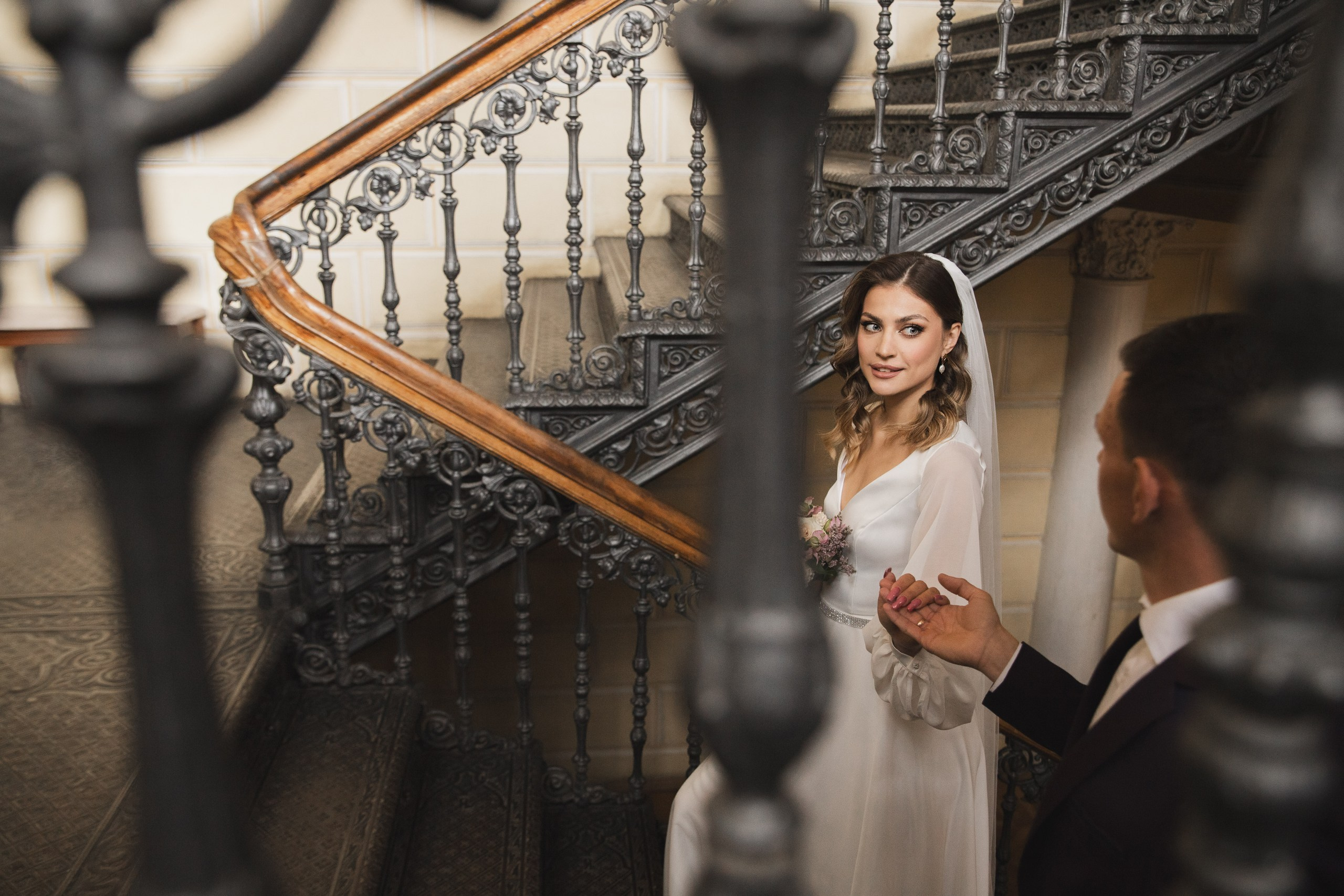 Свадебная съемка в Пушкинской читальне. Свадебный и портретный фотограф в Москве Мария Кравченко