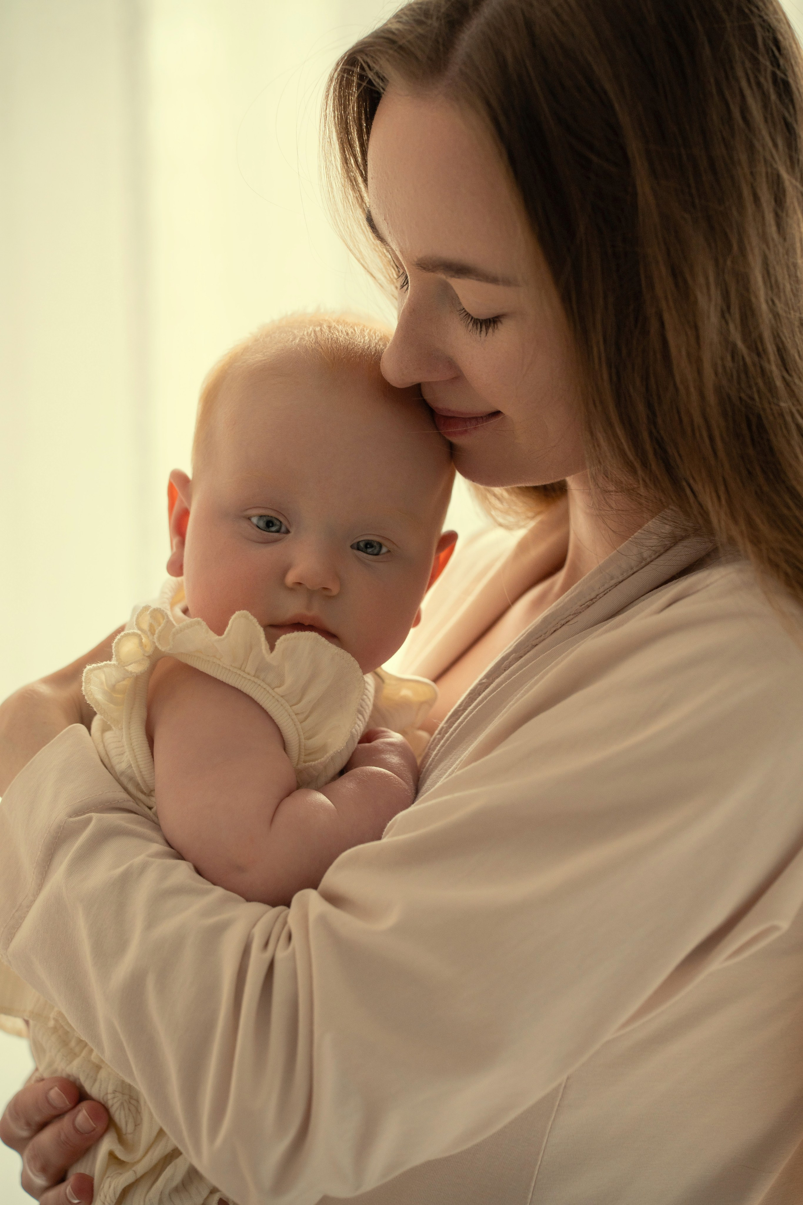 Фотосессия малышей до года дома