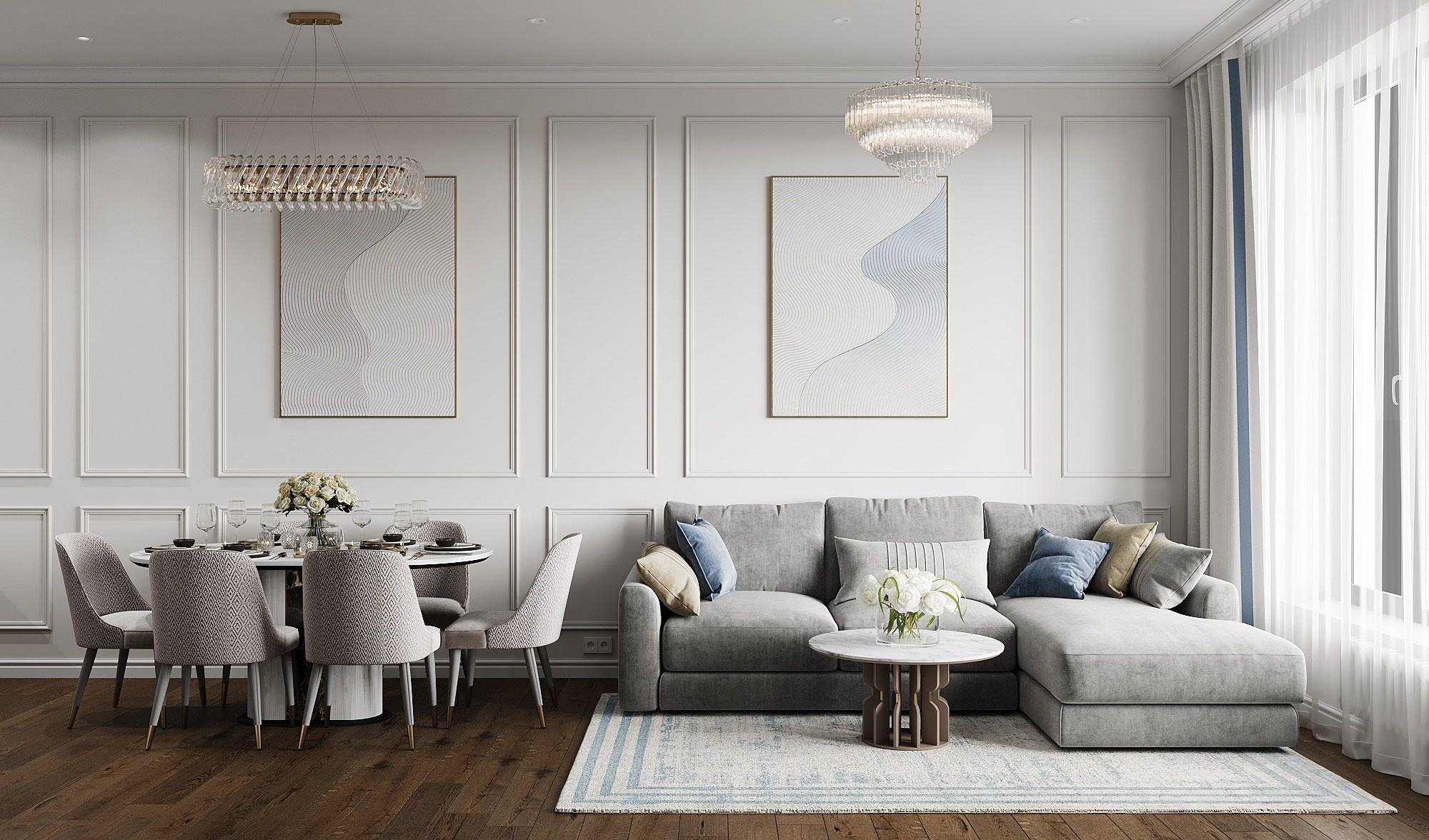 RESIDENCE WEST GARDEN, MOSCA. Irina Balykina — Interior 3D Visualisation