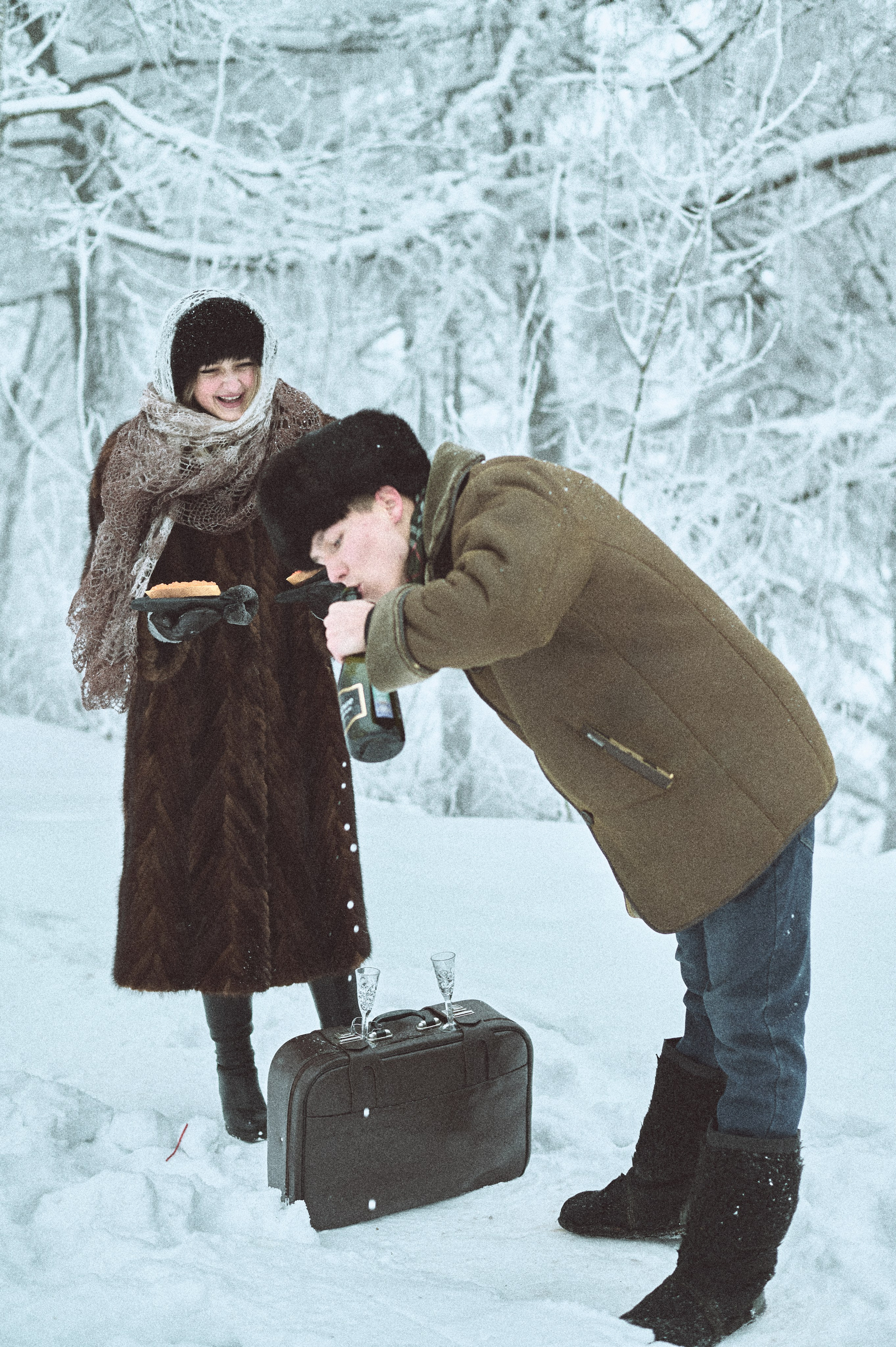 Арина и Кирилл. Вьюга. Женский фотограф в Череповце Даша Акулич