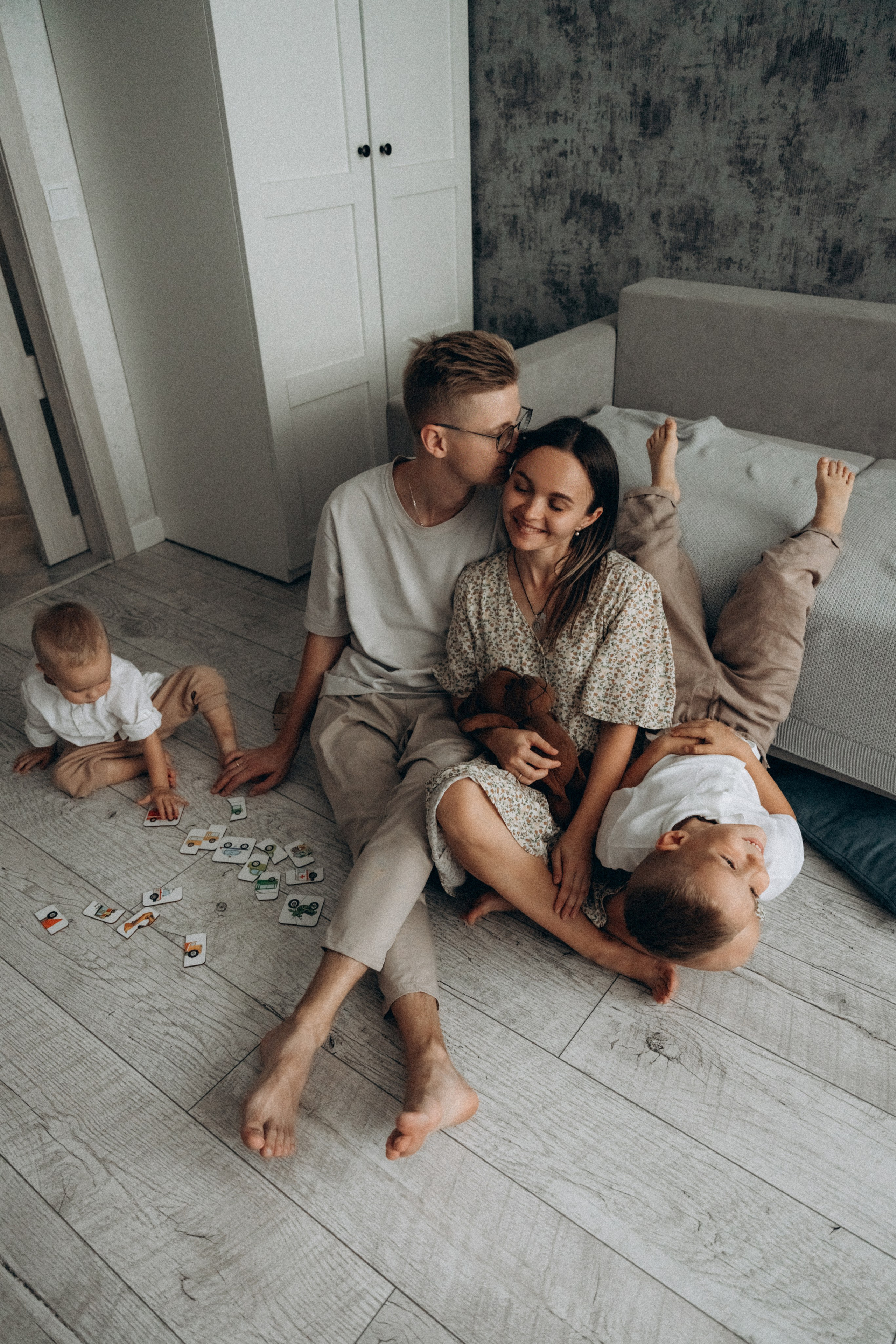 Вика, Сергей, Ян и Сава. Фотограф Мария Миллс | Минск