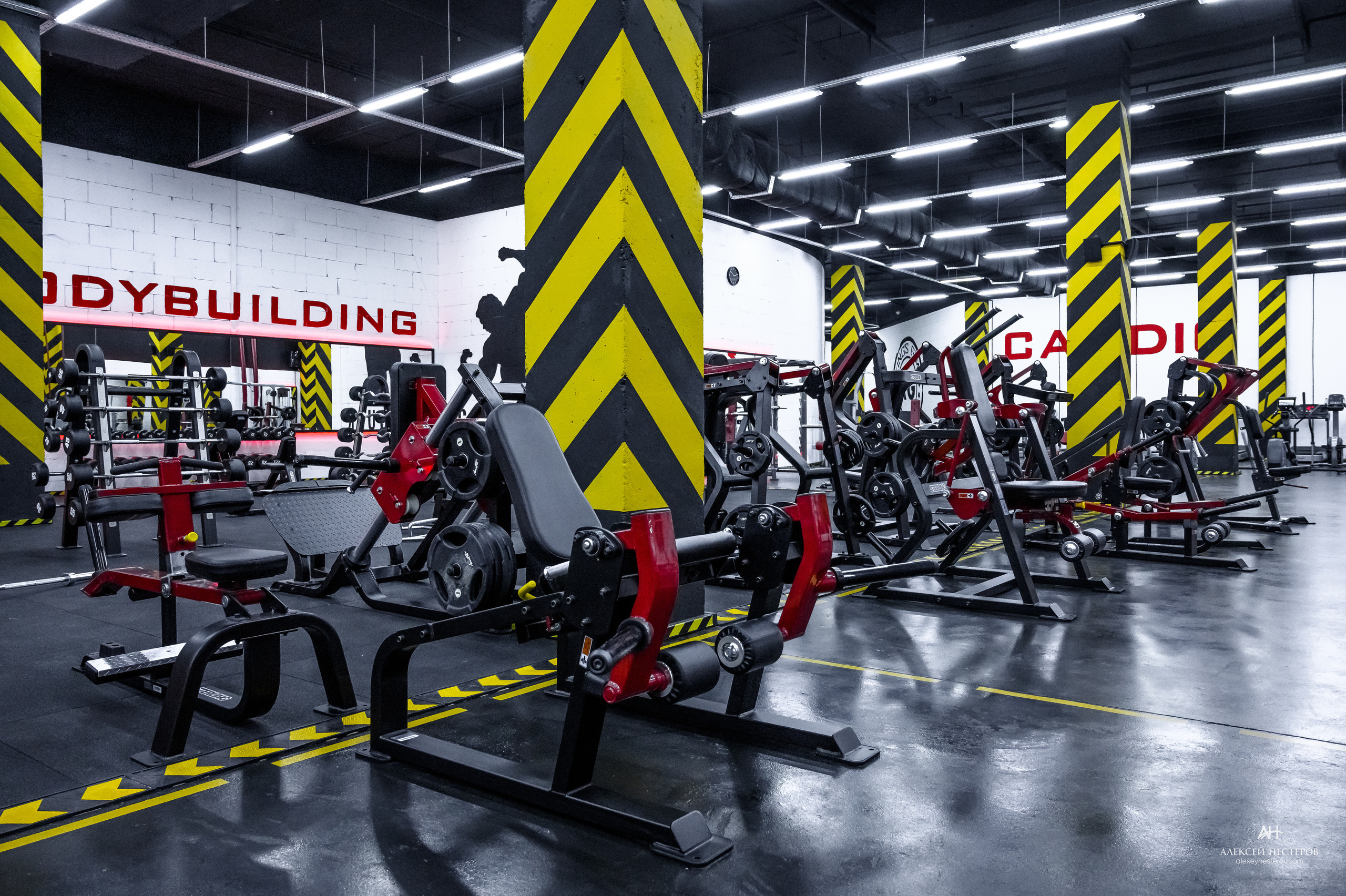 Тренажерные залы. Спортивный фитнес фотограф Алексей Нестеров