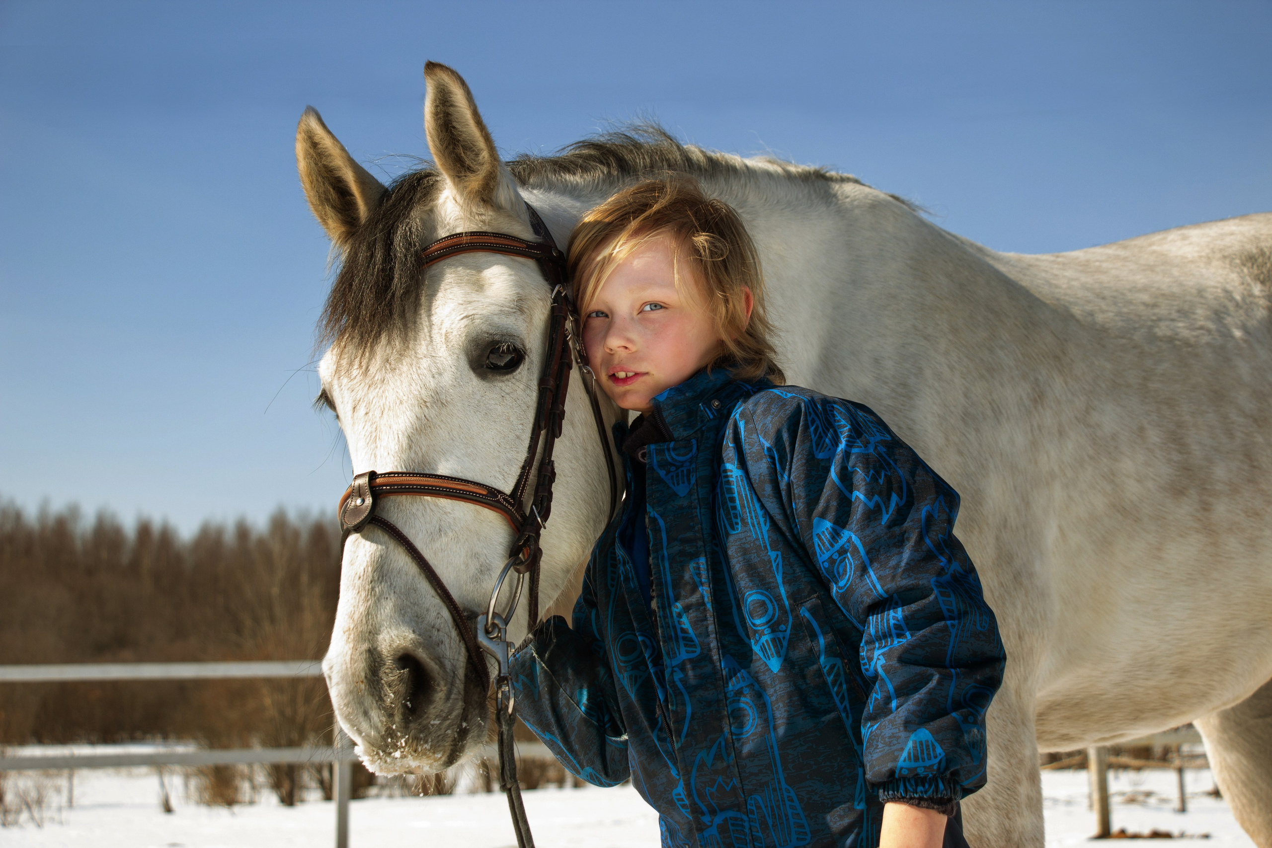 Зимой на белом коне. Фотограф в Москве Юлия Карпова