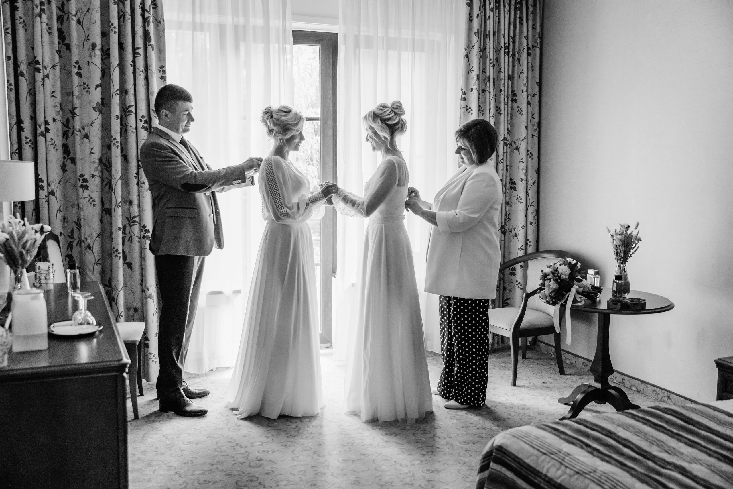 Юлия и Сергей, Евгения и Иван. Свадебный и семейный фотограф Александра Кос