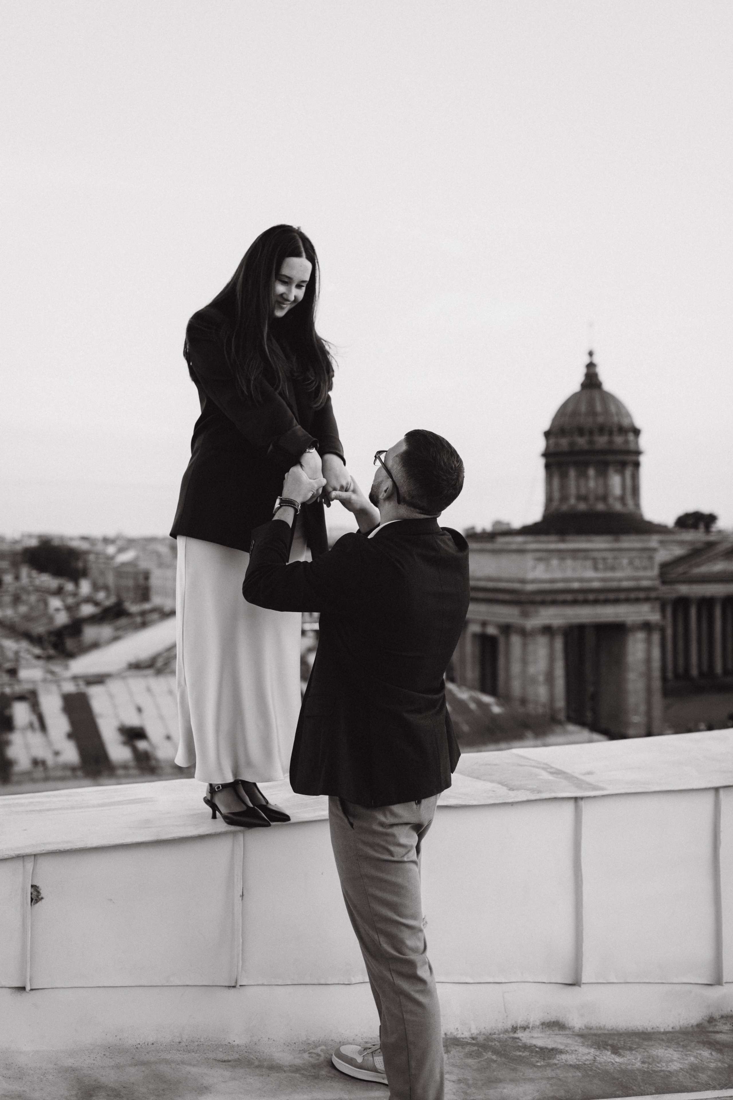 LoveStory на крышах Питера. Фотограф Санкт-Петербург Князева Елизавета