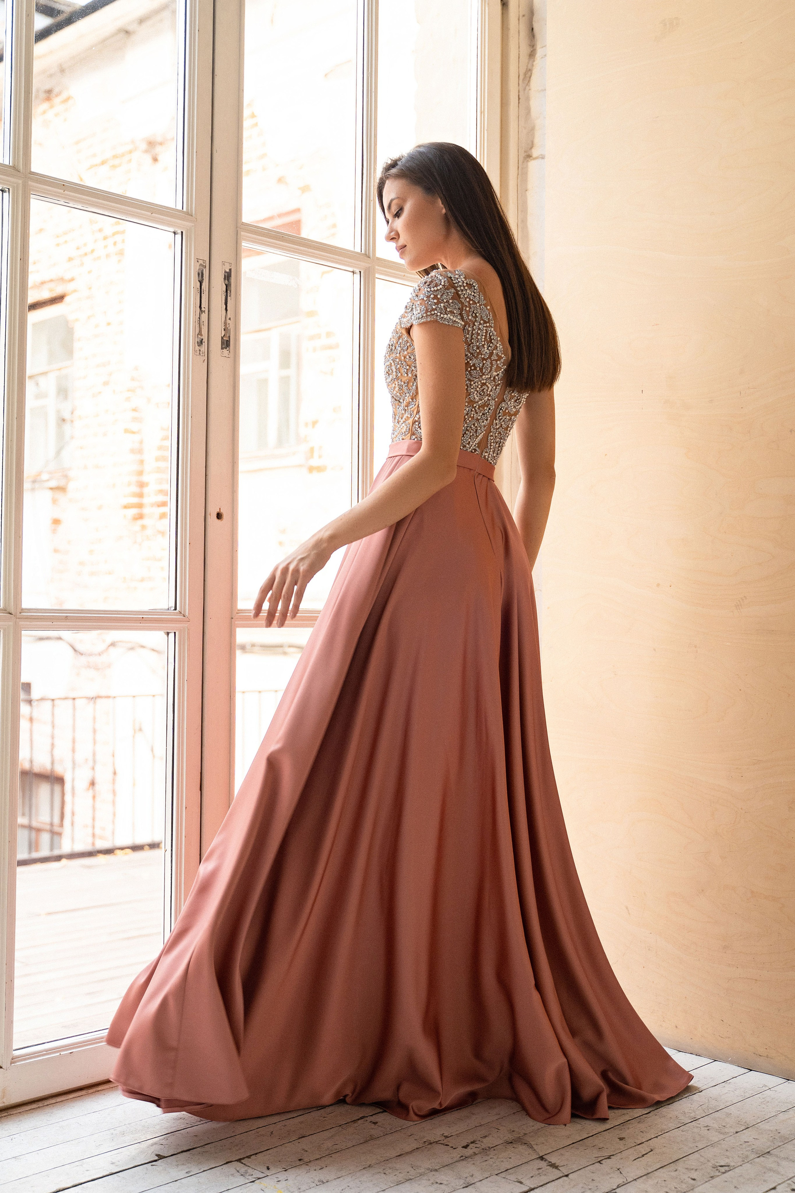 Съемка вечерних платьев DIAFANO с Ксенией. Свадебный и портретный фотограф Клипа Максим