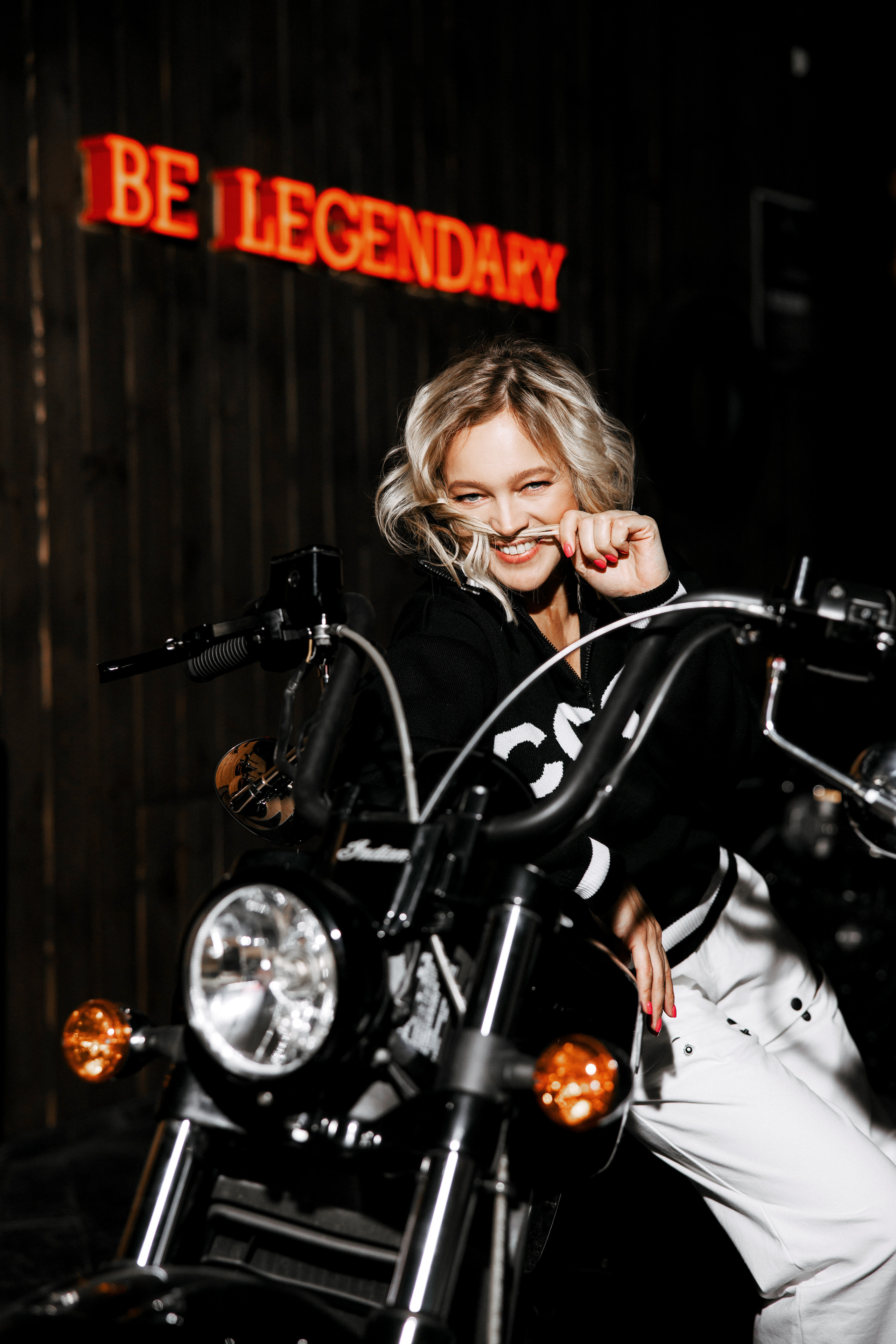 На байке. Свадебный и семейный фотограф Анна Печенкина