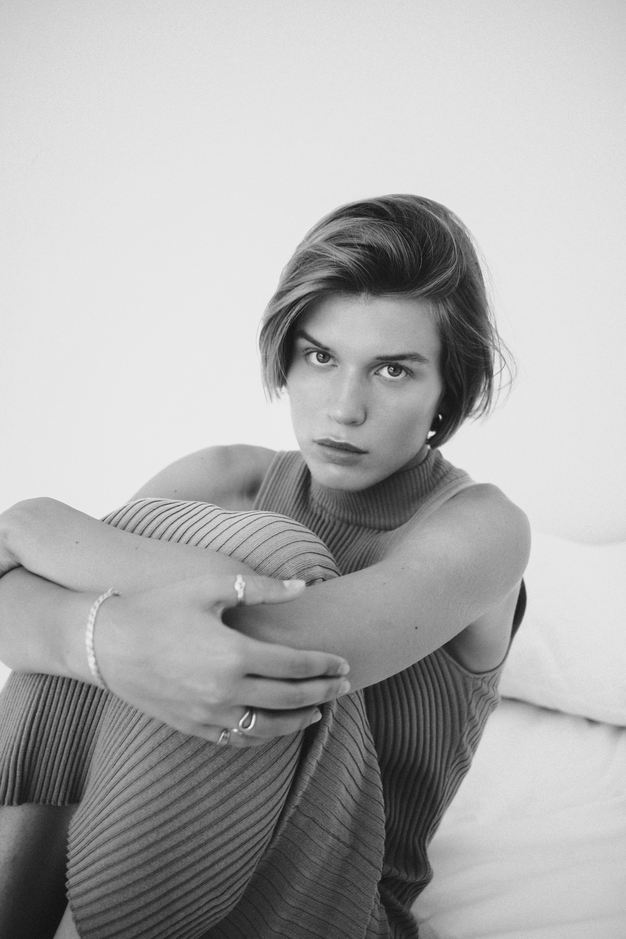 Светлый портрет в студии