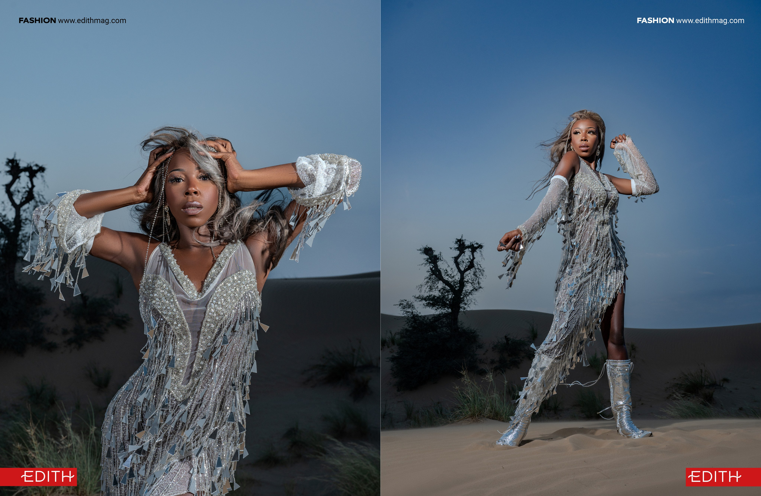 Шанталь в зеркальном платье. Коммерческий фотограф Москва /Дубай, эксклюзивные фэшн фотосессии