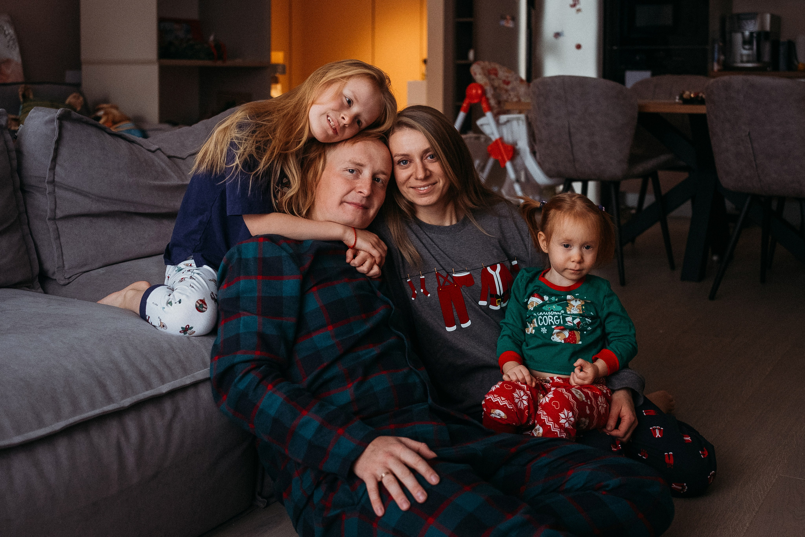 Новогодняя домашняя фотосессия. Семейный и детский фотограф в Санкт-Петербурге