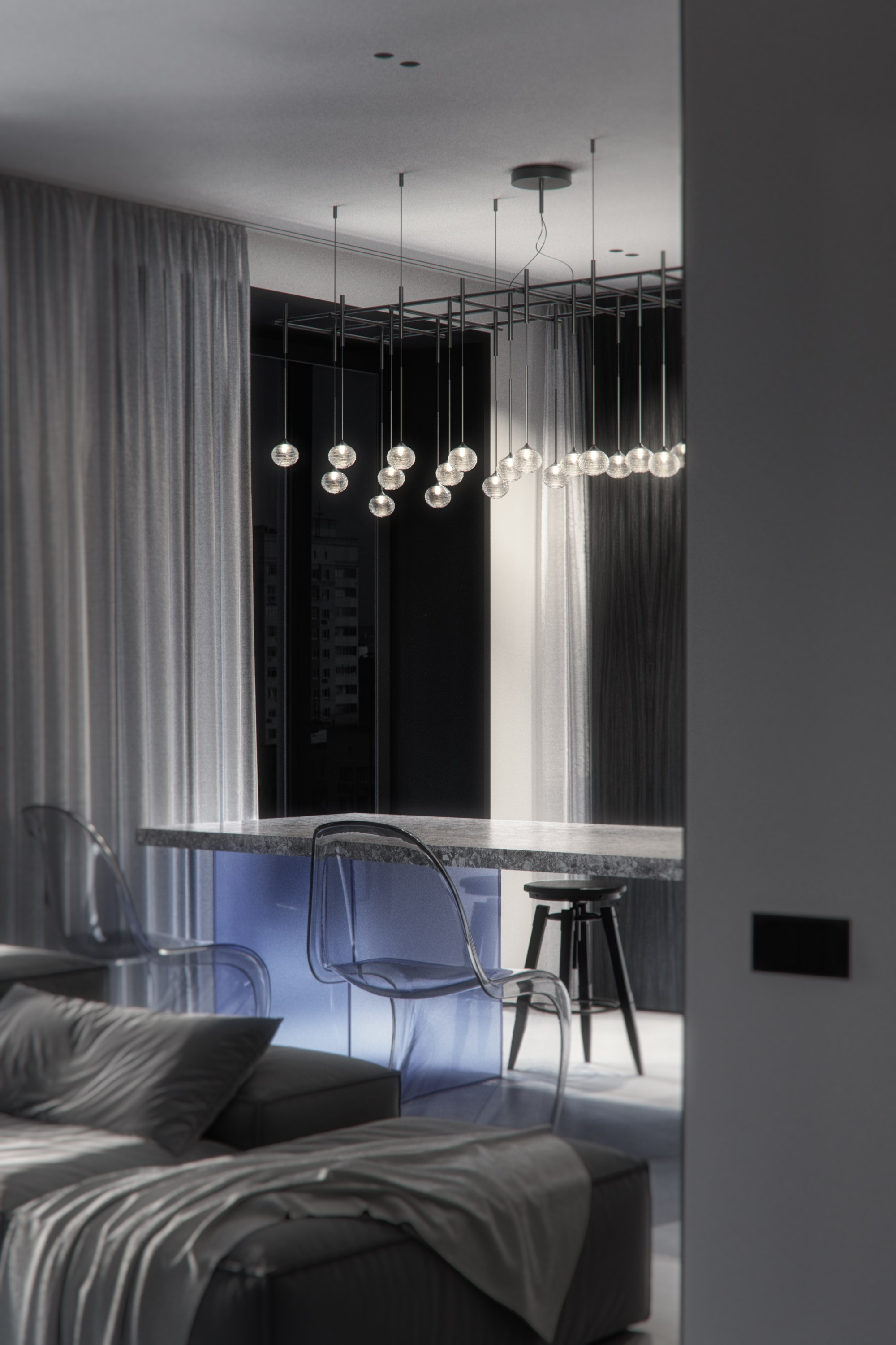 Blue accent. 3D Визуализация // Reiterrrr