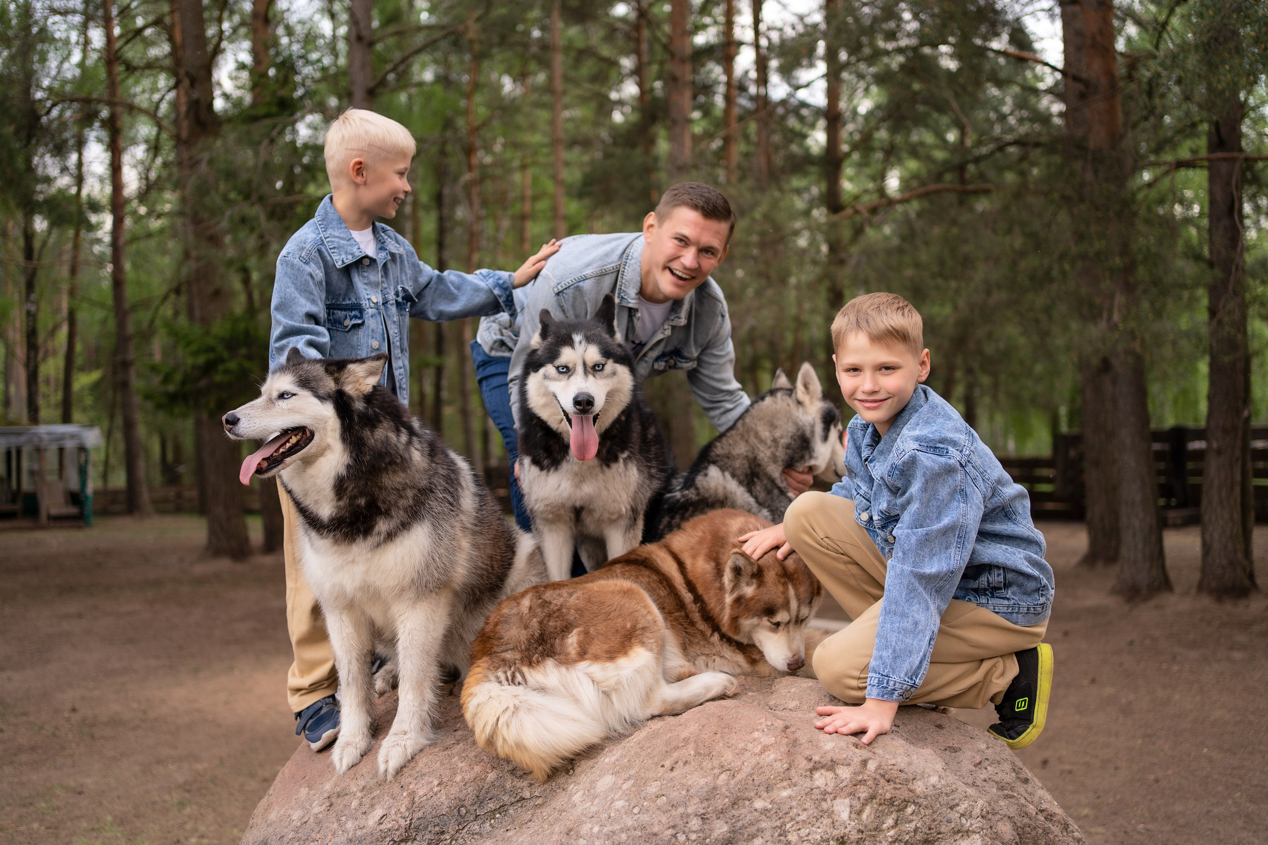 Хаски парк. Семейный и свадебный фотограф Минск, Беларусь Анна Орловская