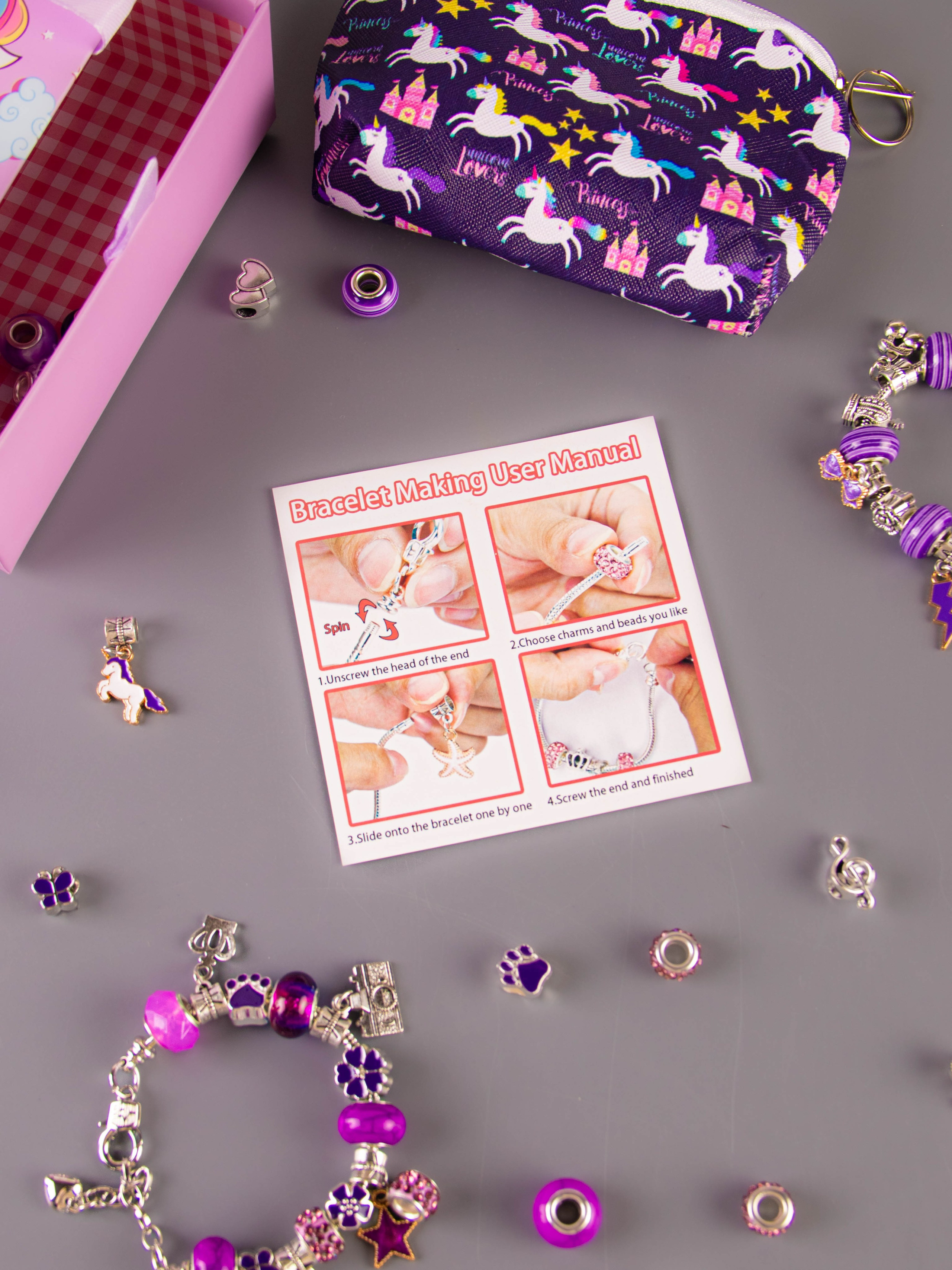 Набор по созданию браслетов (фиолетовый). «Матрица»