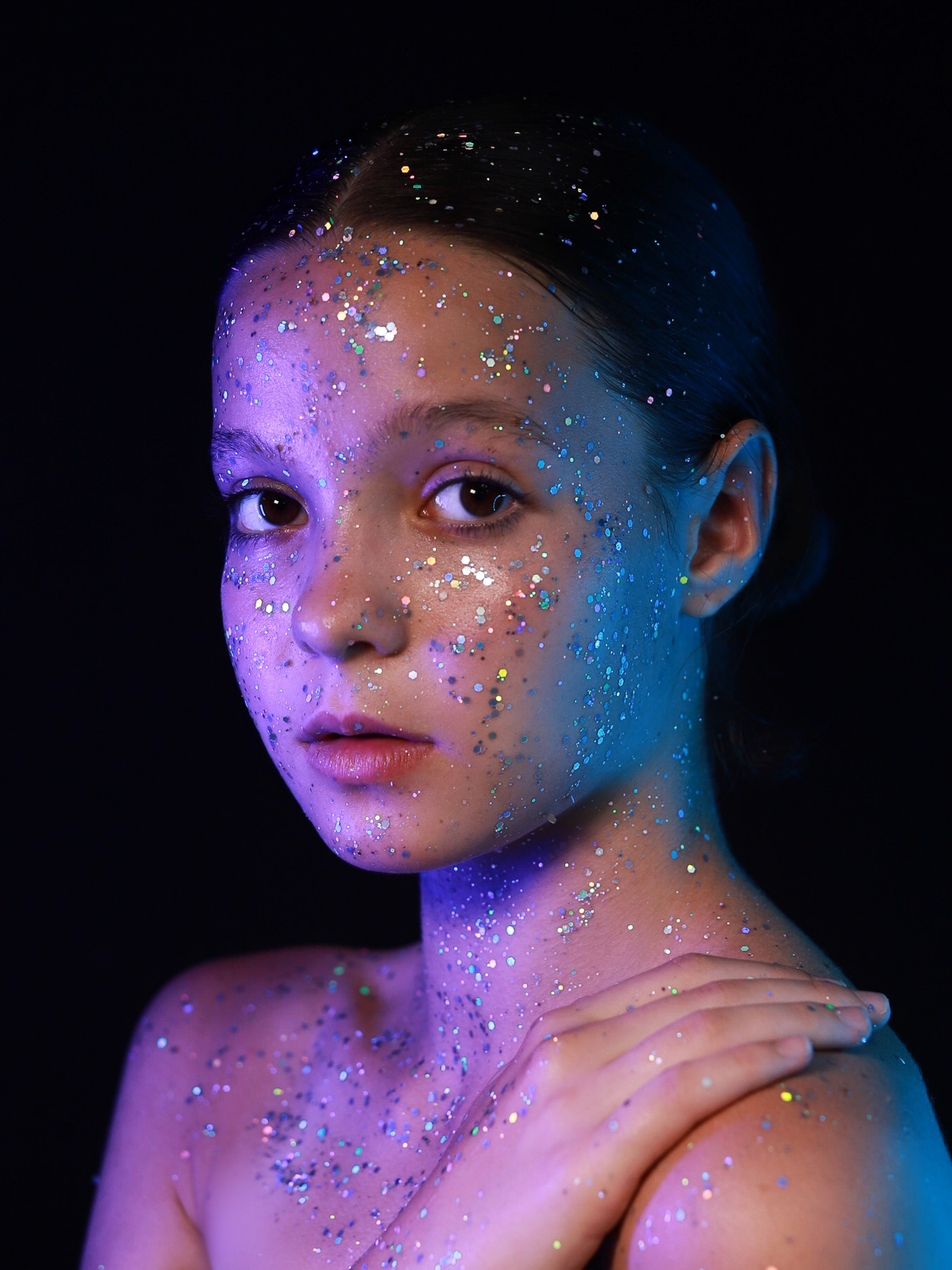 Портреты с глитер. Фотограф Юлия Мальцева