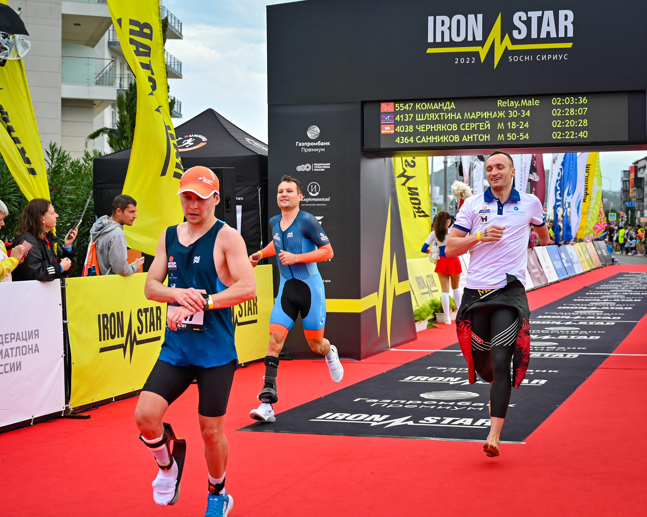 Команда «Орто-Спорт» ДЕНЬ IRONSTAR SPRINT & OLYMPIC SOCHI СИРИУС. Фотографирую счастливых людей в Сочи