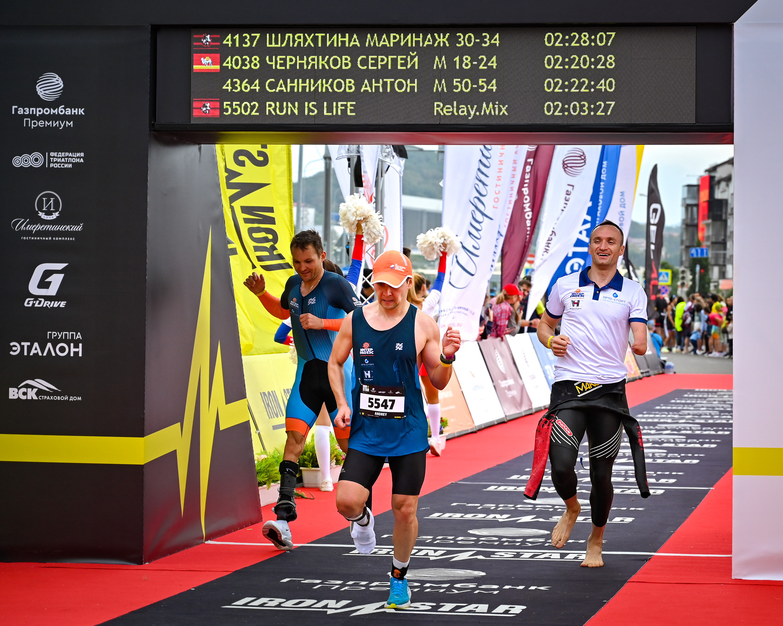 Команда «Орто-Спорт» ДЕНЬ IRONSTAR SPRINT & OLYMPIC SOCHI СИРИУС. Фотографирую счастливых людей в Сочи