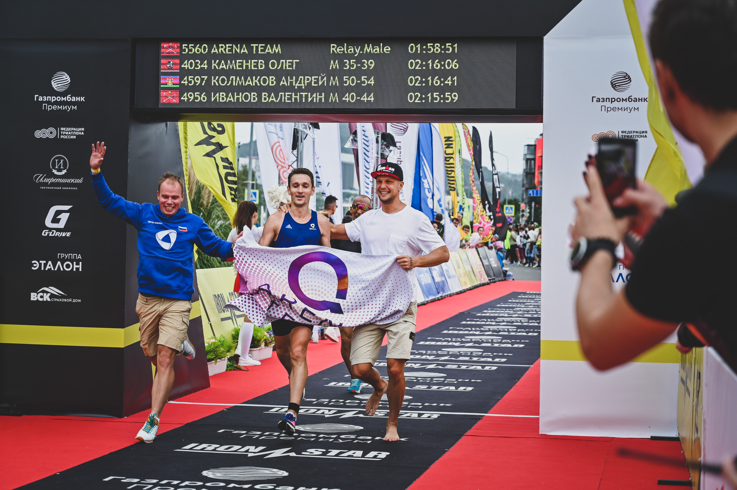 Команда «Орто-Спорт» ДЕНЬ IRONSTAR SPRINT & OLYMPIC SOCHI СИРИУС. Фотографирую счастливых людей в Сочи