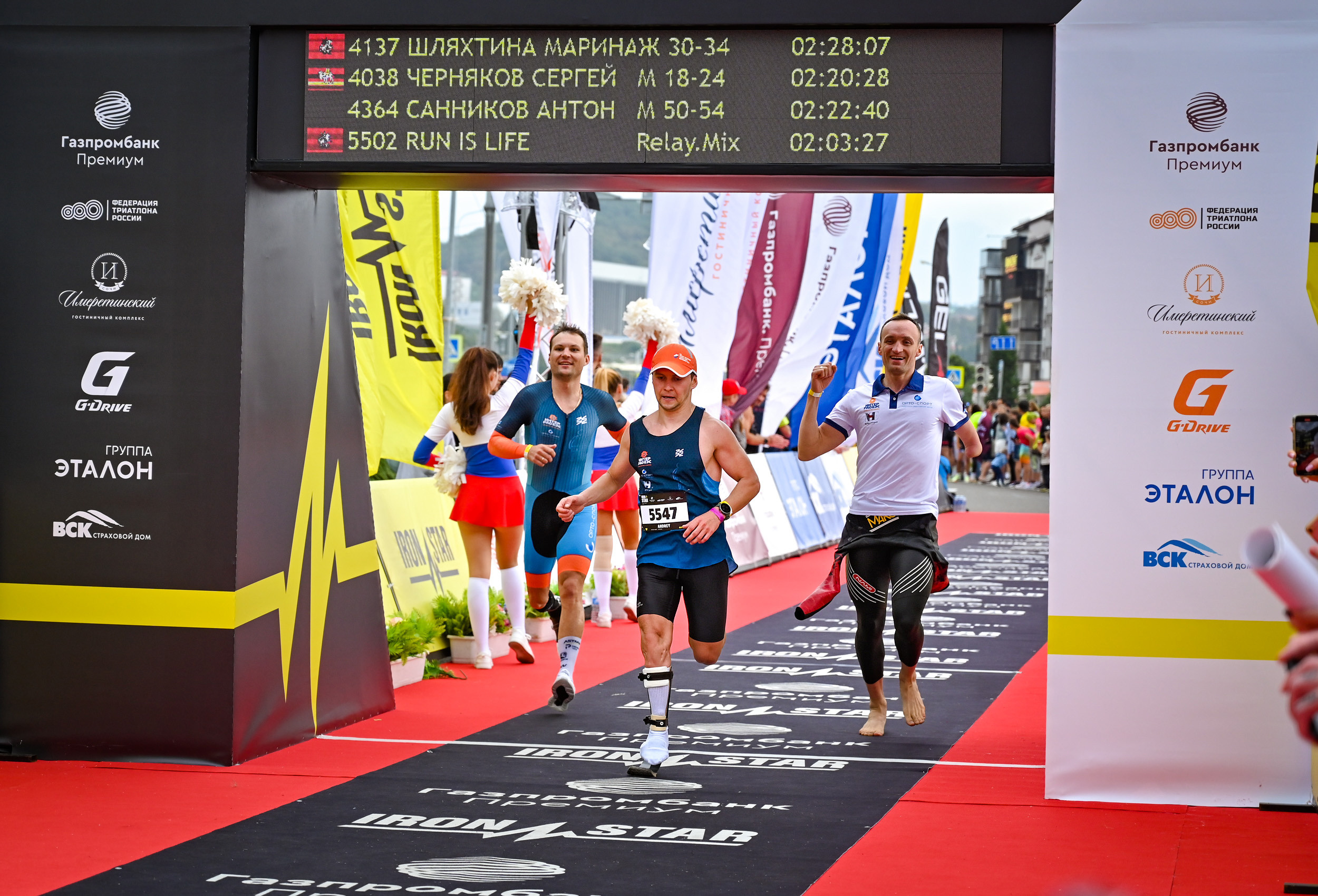Команда «Орто-Спорт» ДЕНЬ IRONSTAR SPRINT & OLYMPIC SOCHI СИРИУС. Фотографирую счастливых людей в Сочи
