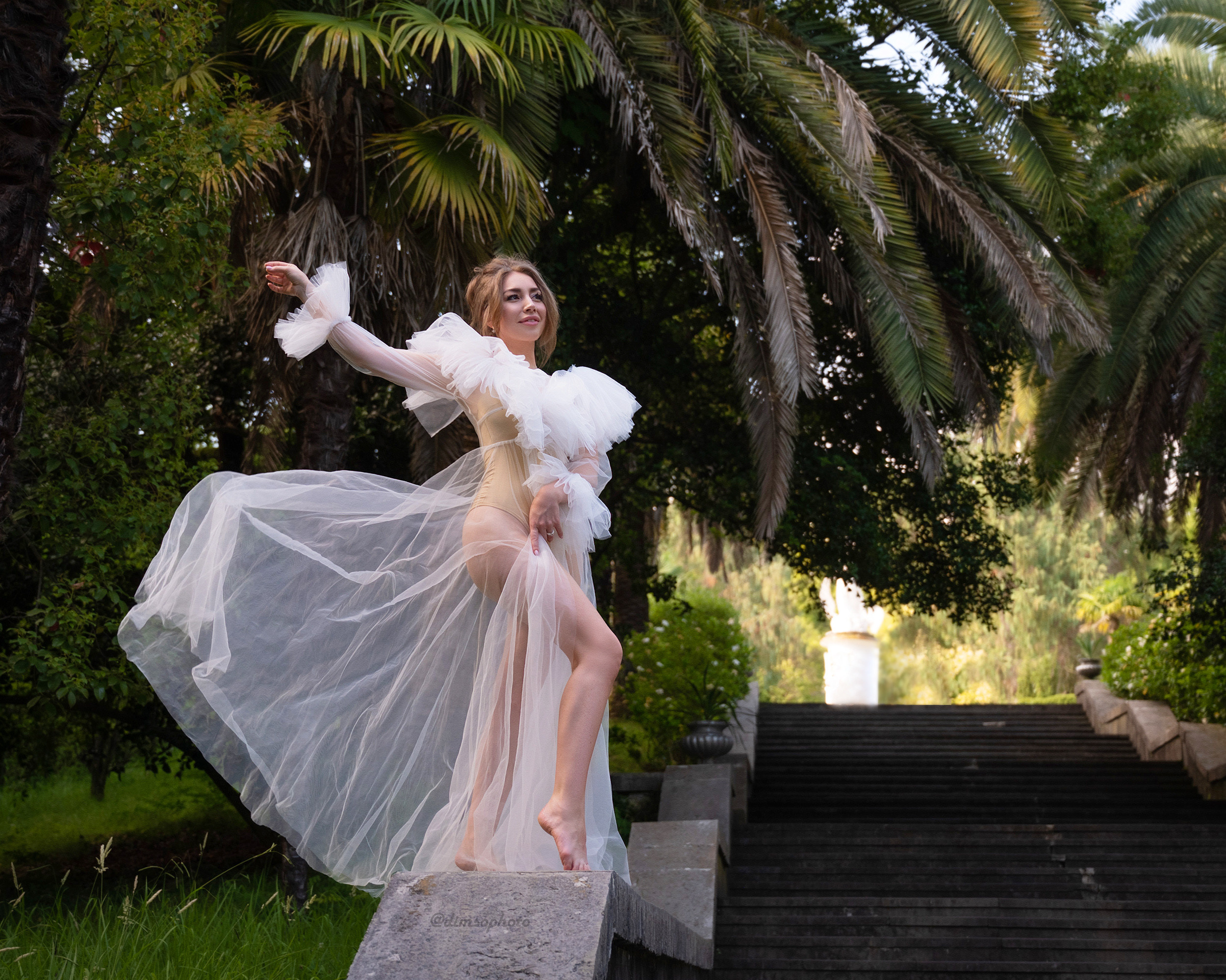 Лолина и цветущий Дендрарий. Фотографирую счастливых людей в Сочи