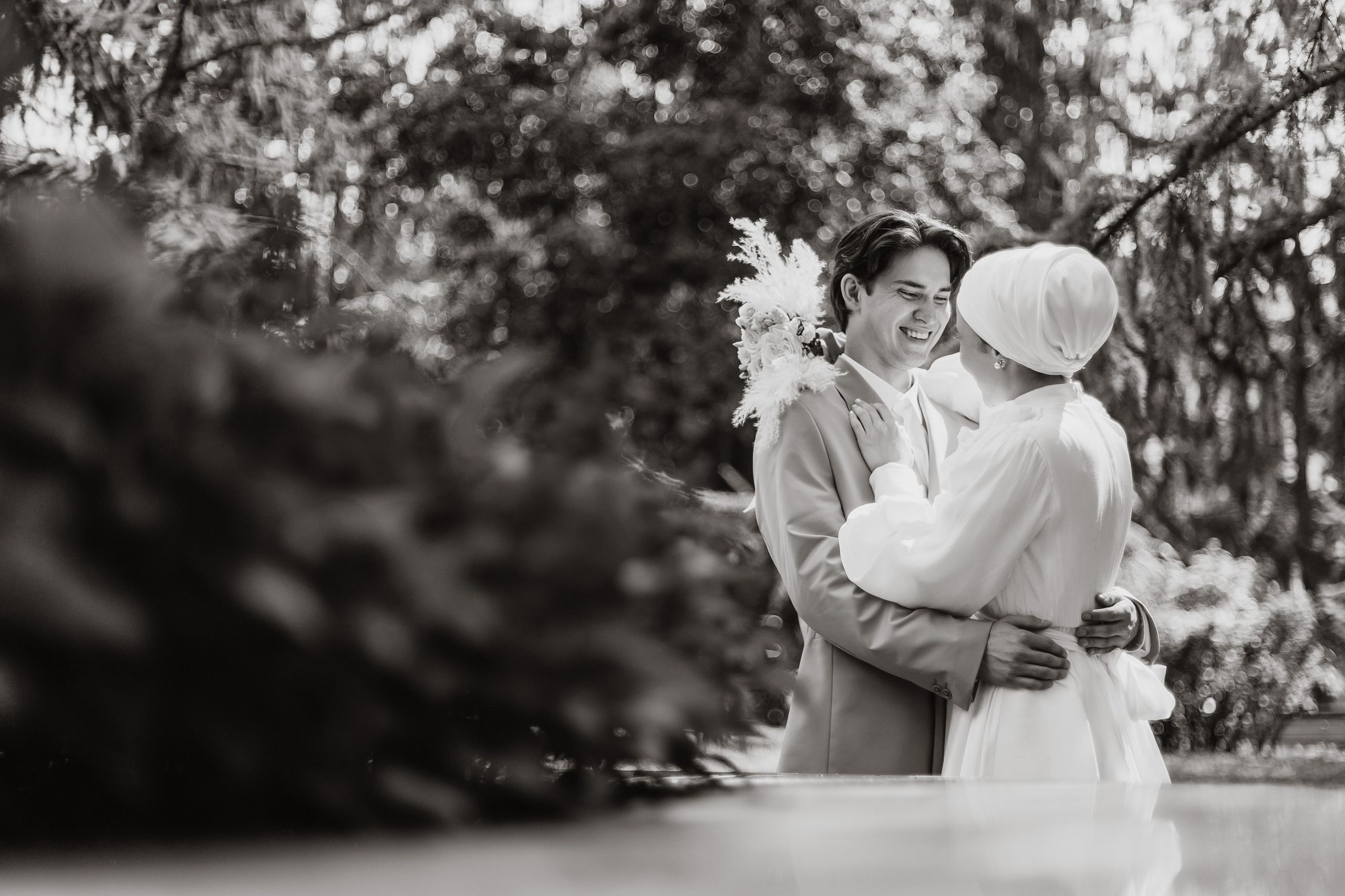 свадебная фотосессия в парке, свадебный фотограф Казань