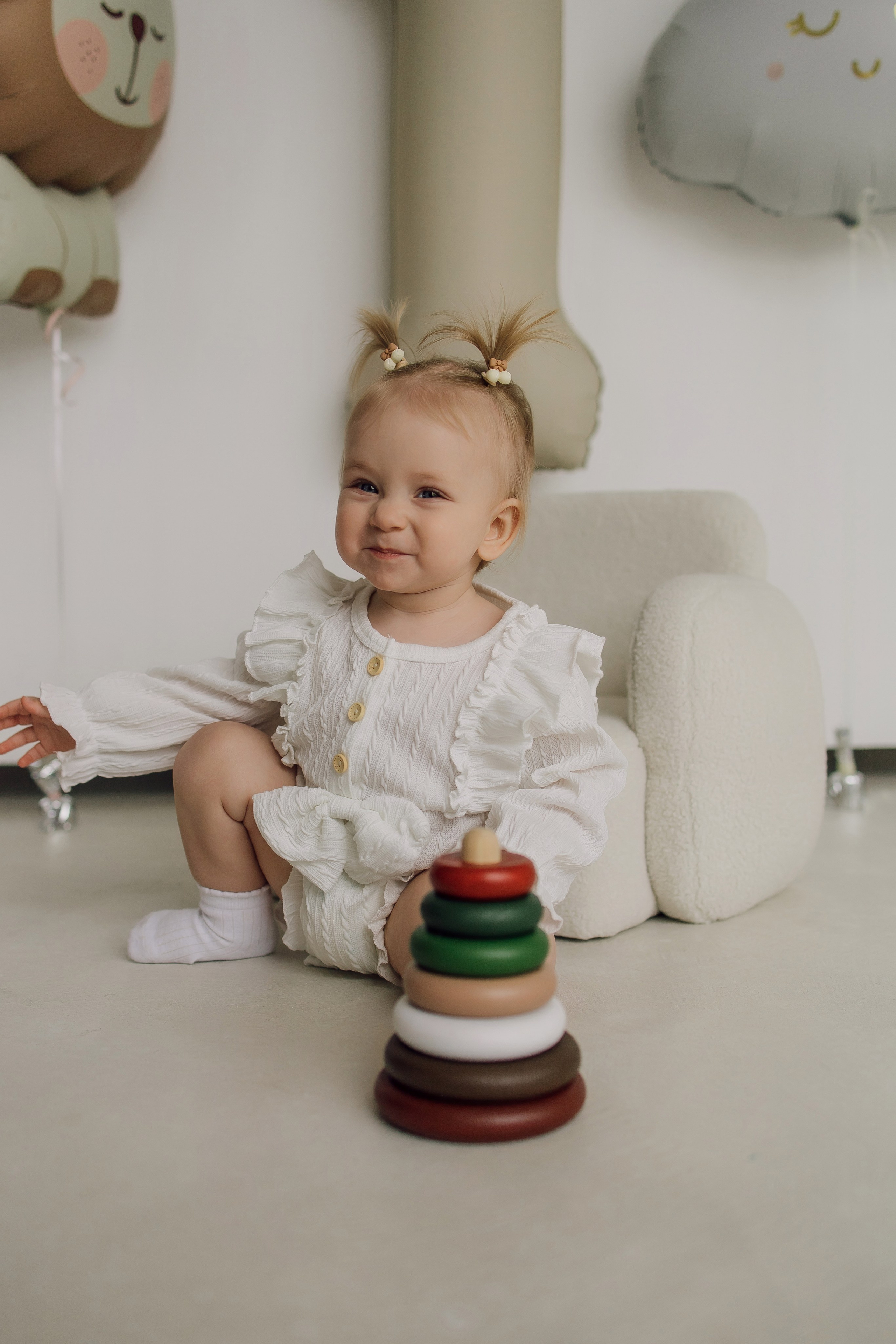 МАлышка Анечка с мамой и папой