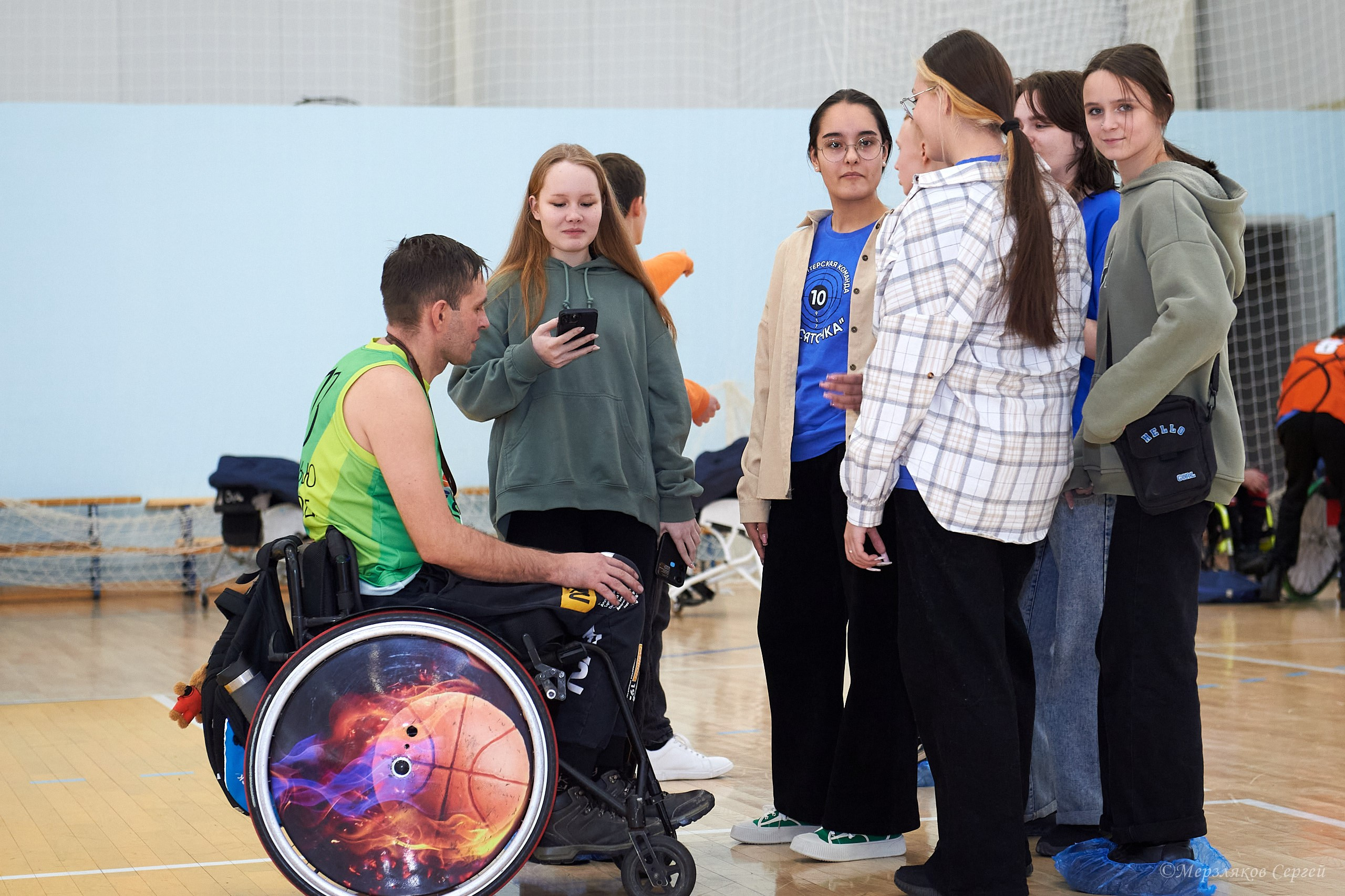 X традиционный Рождественский турнир по баскетболу на колясках. Ижевск. Спортивный репортажный фотограф в Ижевске Сергей Мерзляков