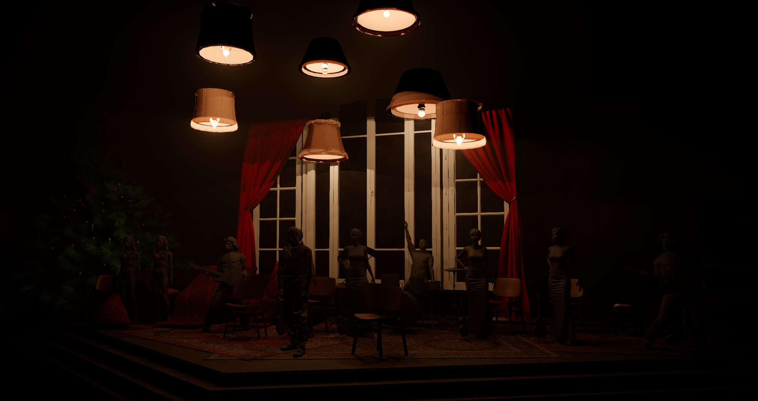 CHRISTMAS LAMPS. OOPS TEAM