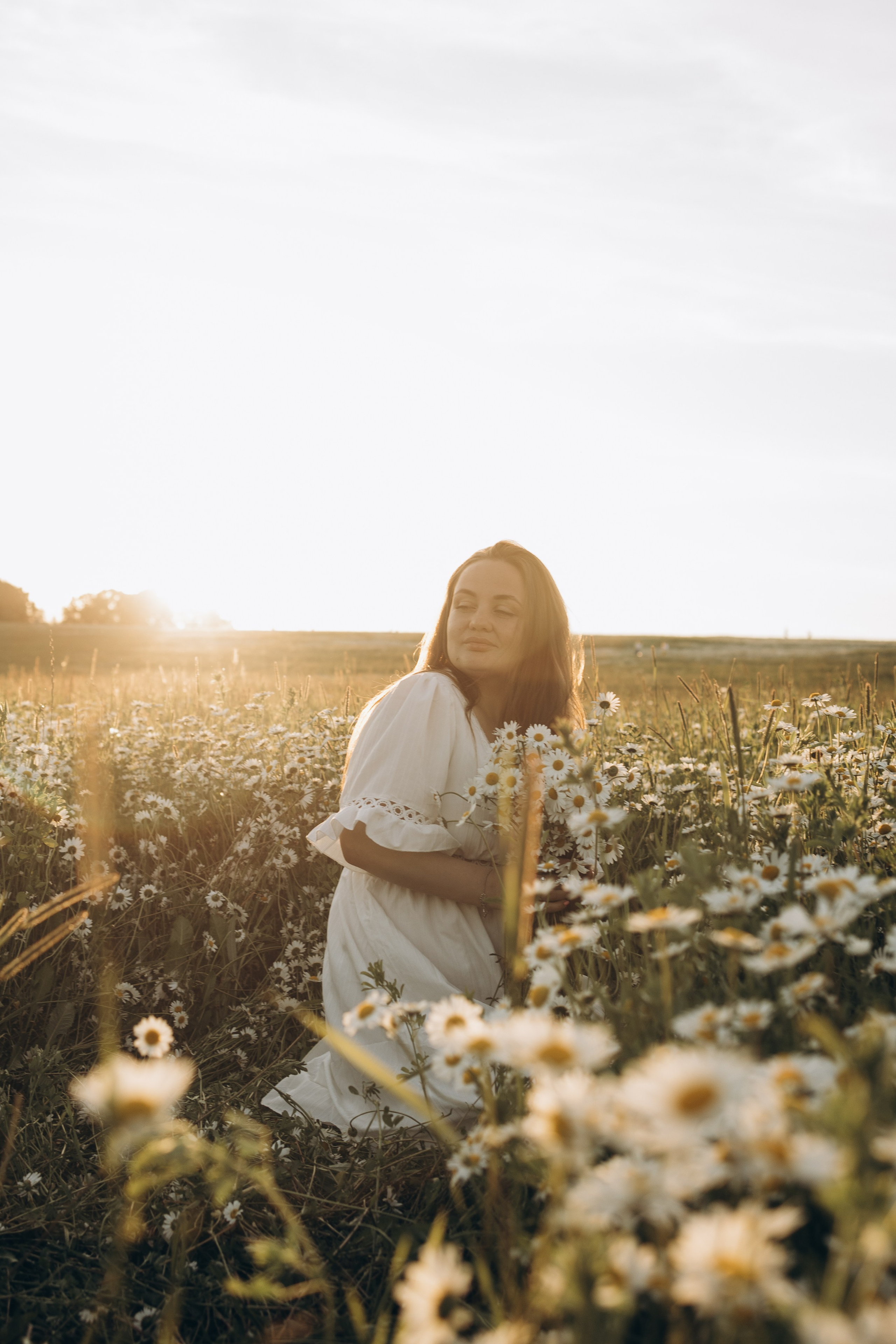Маша и ромашки. Семейный фотограф в Москве Виктория Ястребинская