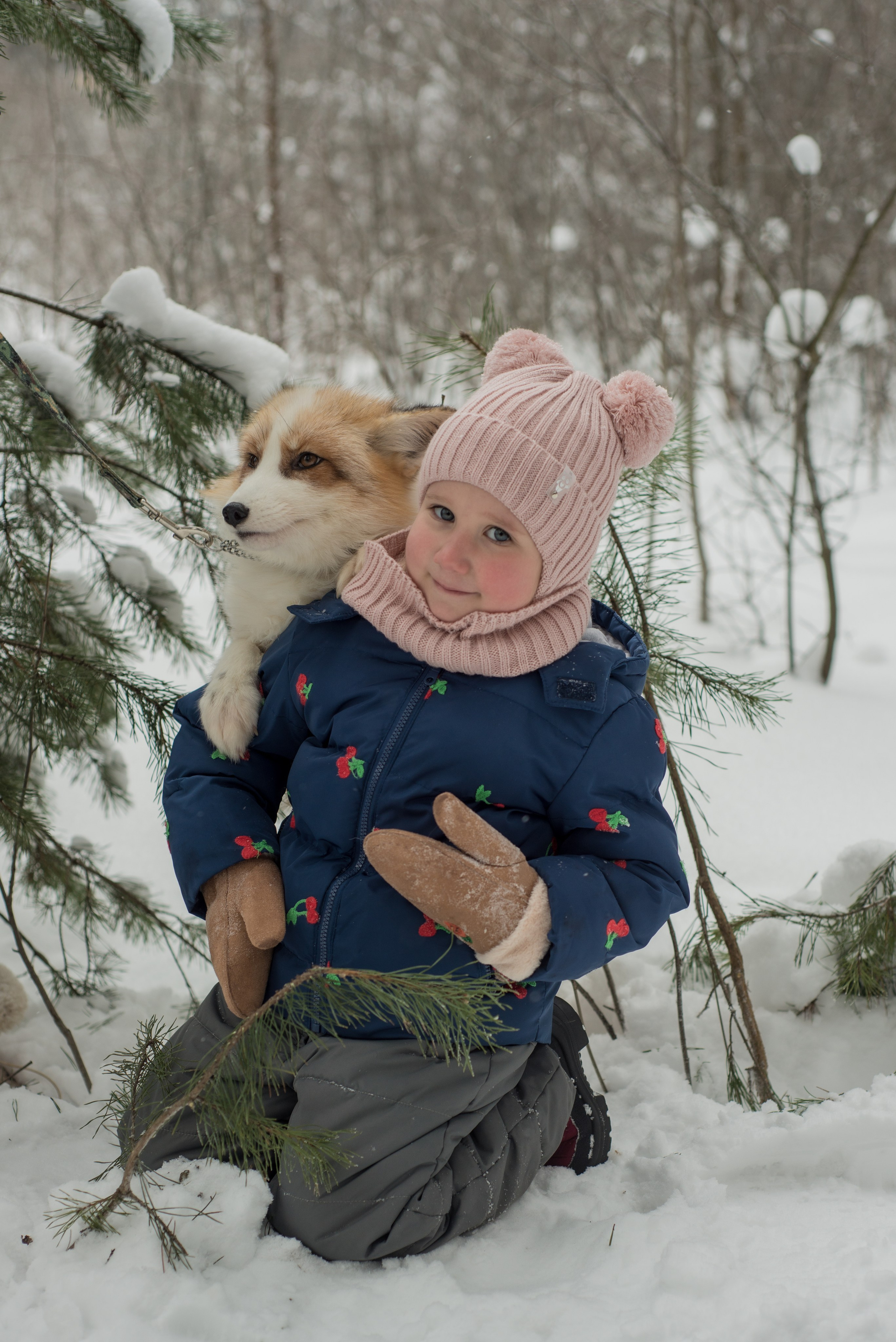 Дети и лис. Фотограф и дизайнер в Москве Екатерина Лобачева