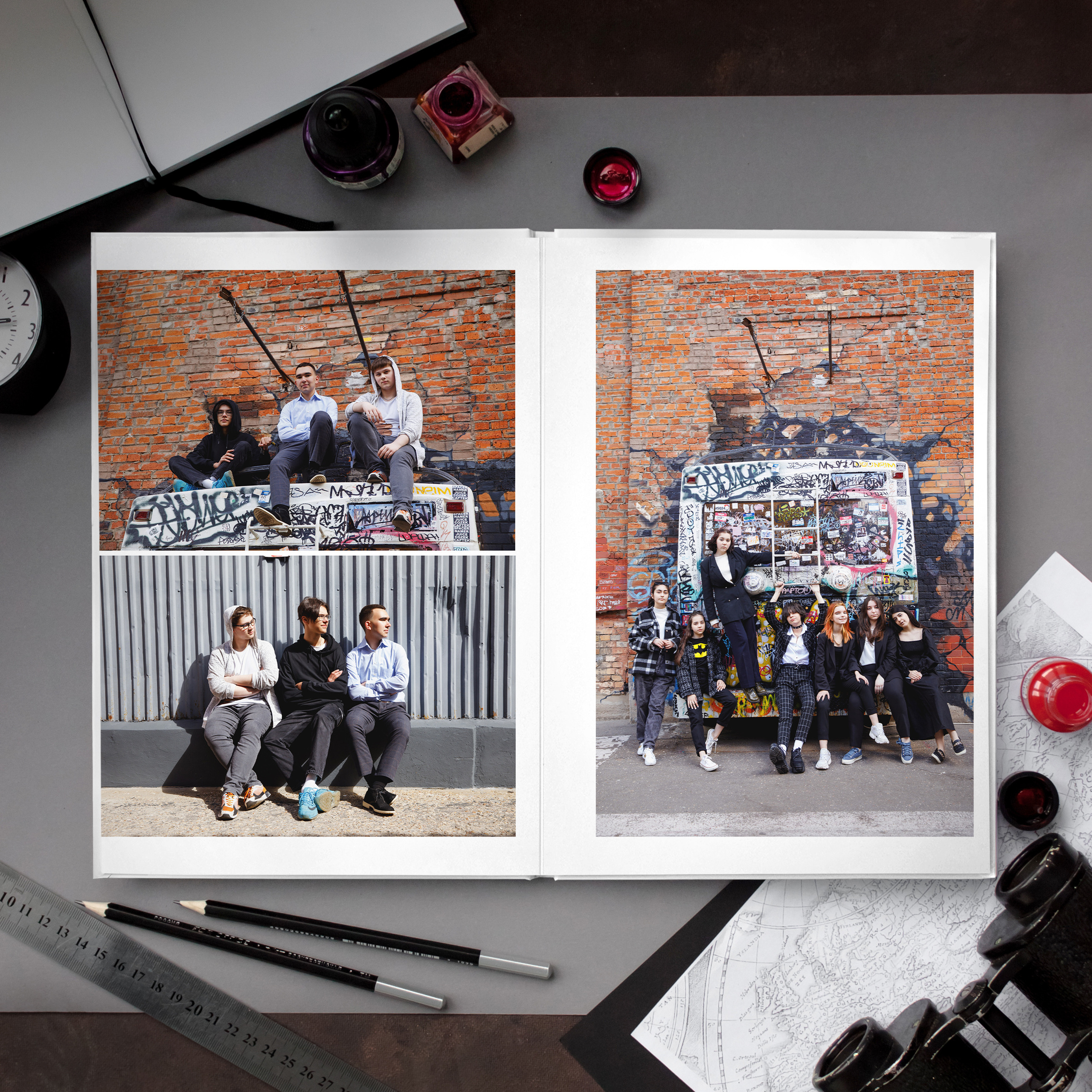 9 Б ШКОЛА 2099. Выпускные альбомы в Москве FOTOVMESTE