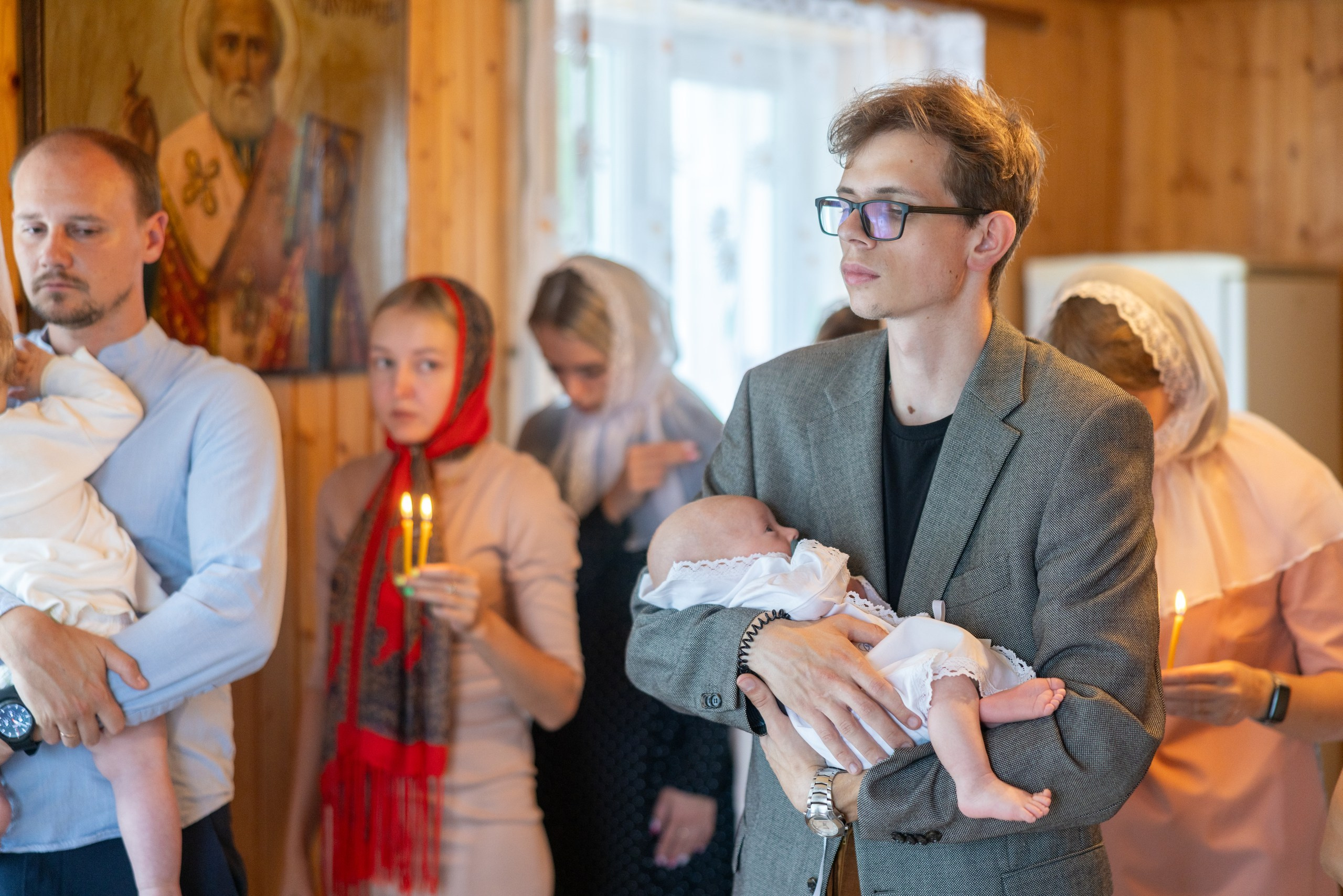 Образец репортажа крещения оригиналы, без искажений, без вспышки, светосильная оптика!. Фотограф в Туле Крупский АнДРей. Фотостудия «КАДР71» в Туле