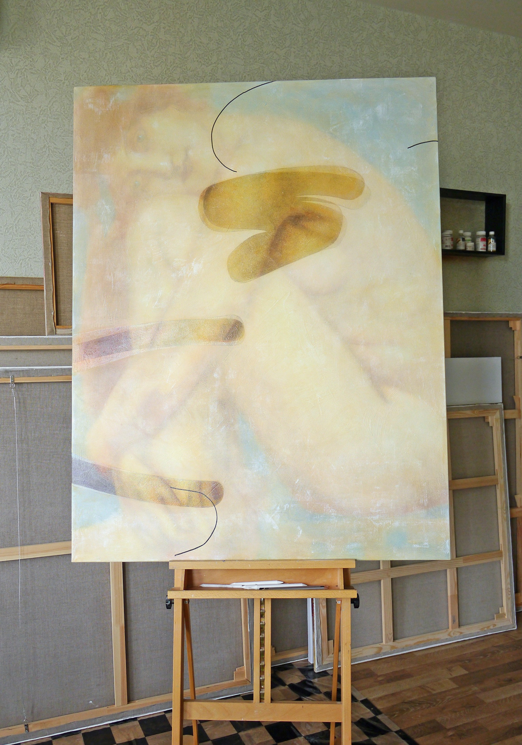 Радость. Художник-абстракционист Ольга Рикун. Москва