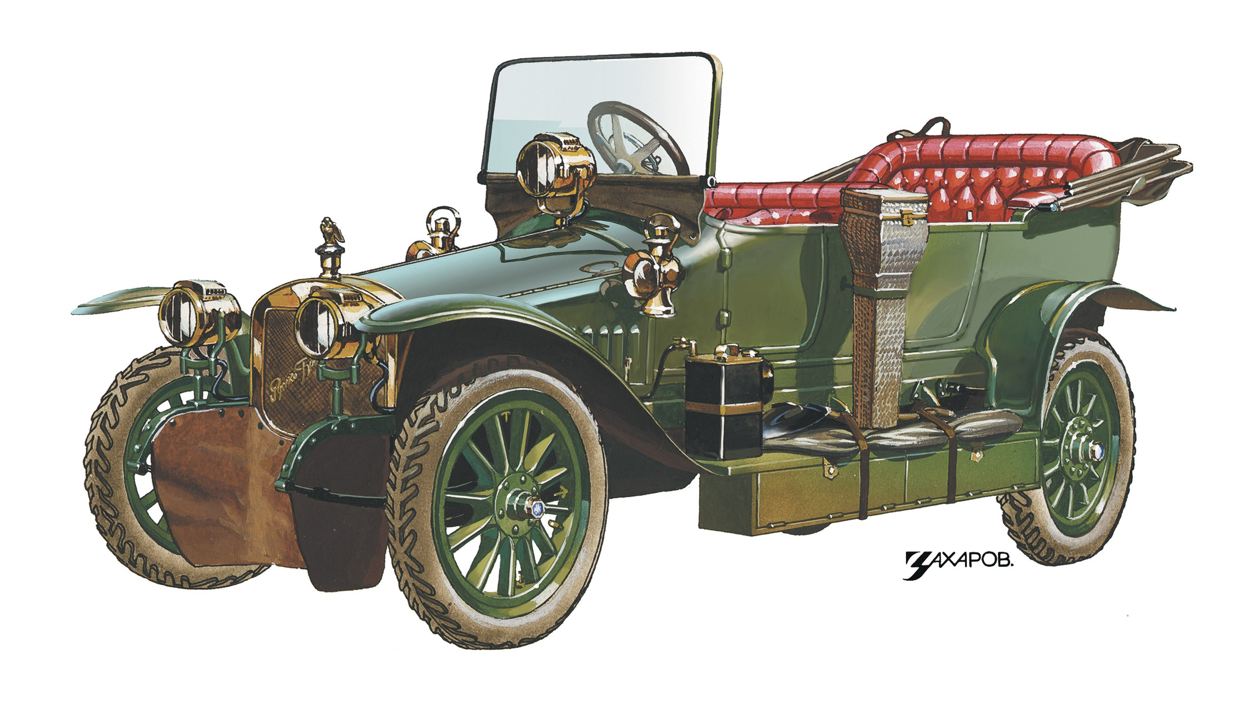 Серия рисунков для журнала «За рулем». Главная