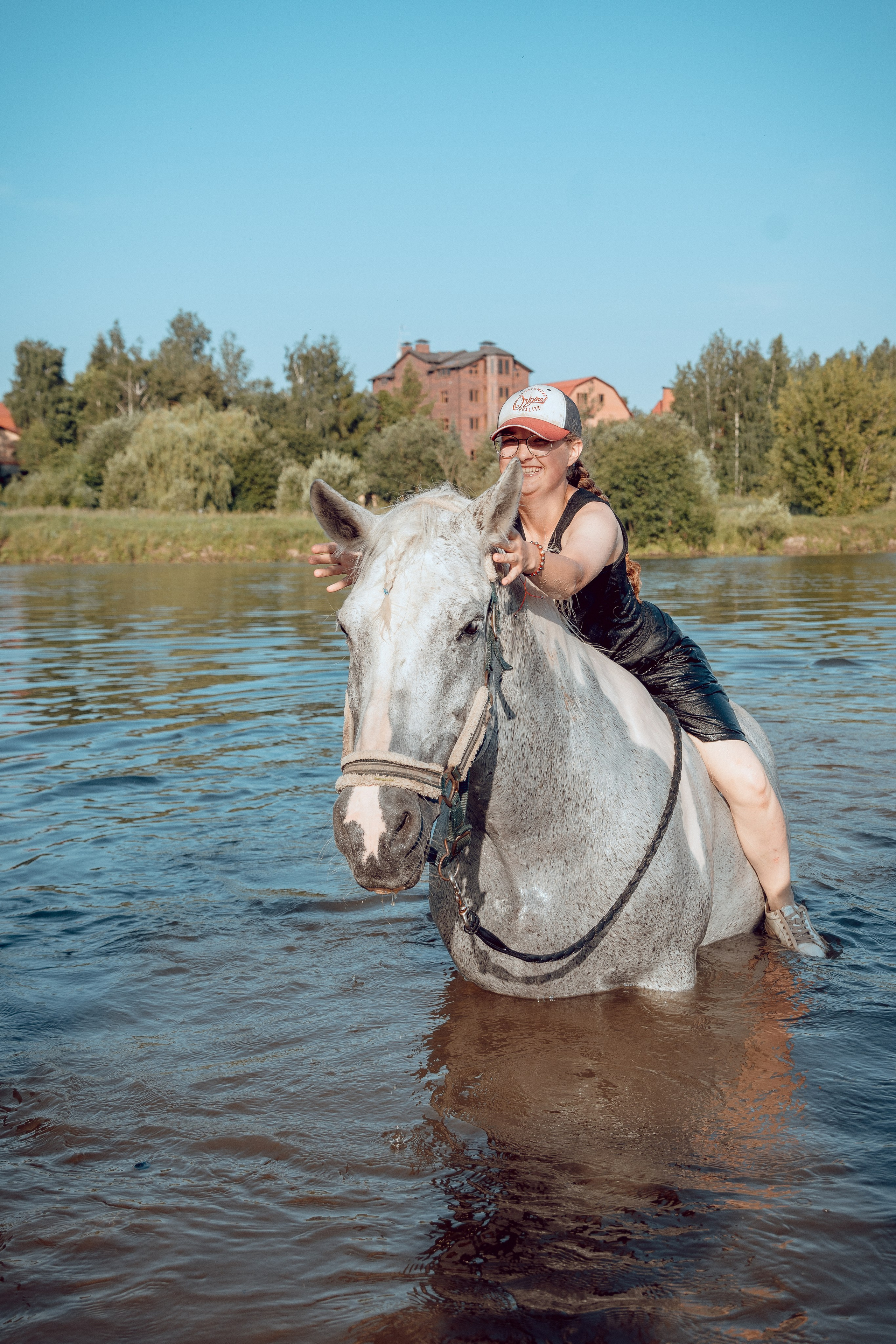 Купание лошадей 05.07.2024. Портретный и семейный фотограф в Москве/Видное