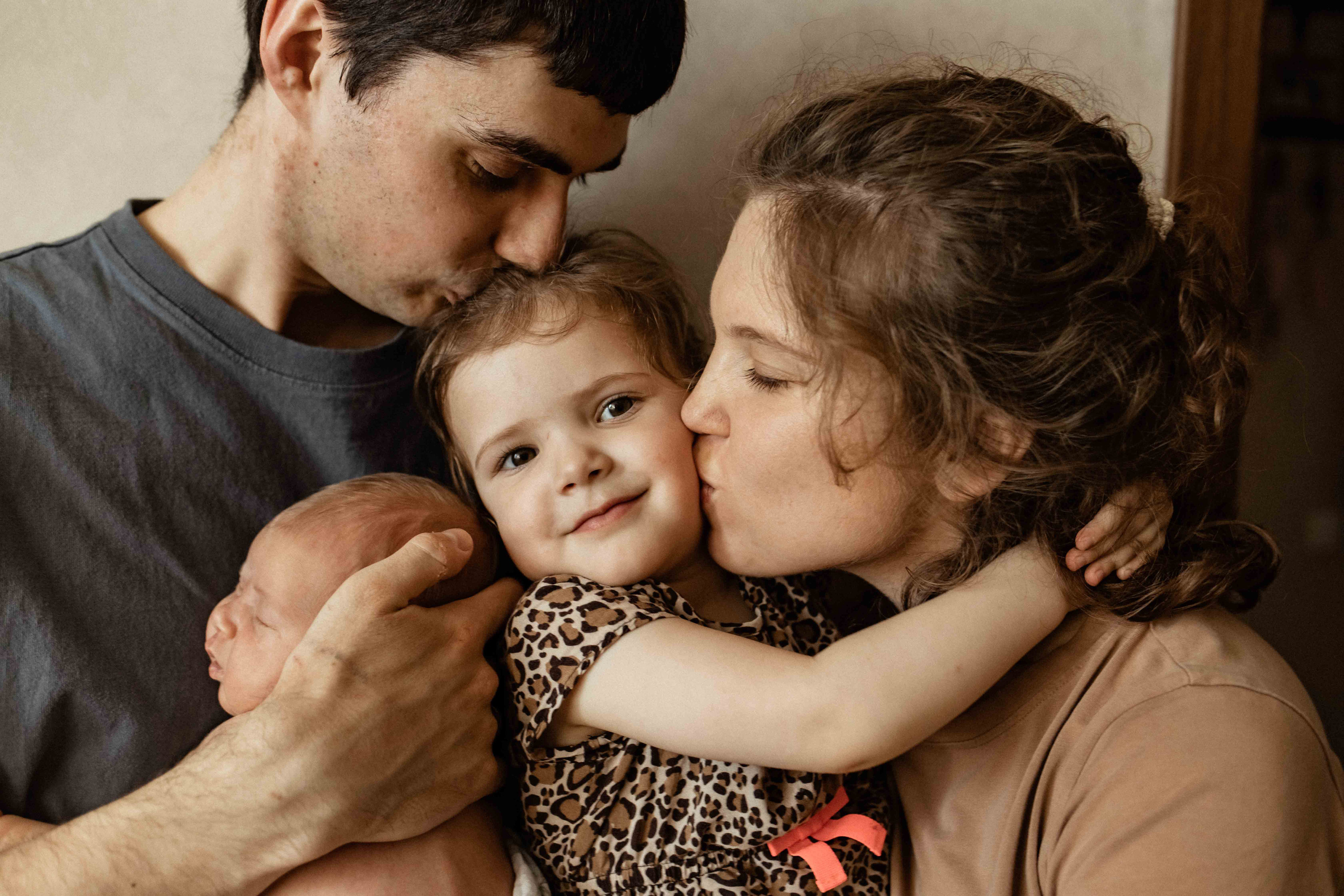 Анастасия, Сергей, Мира и Лиза. Семейный фотограф в Москве