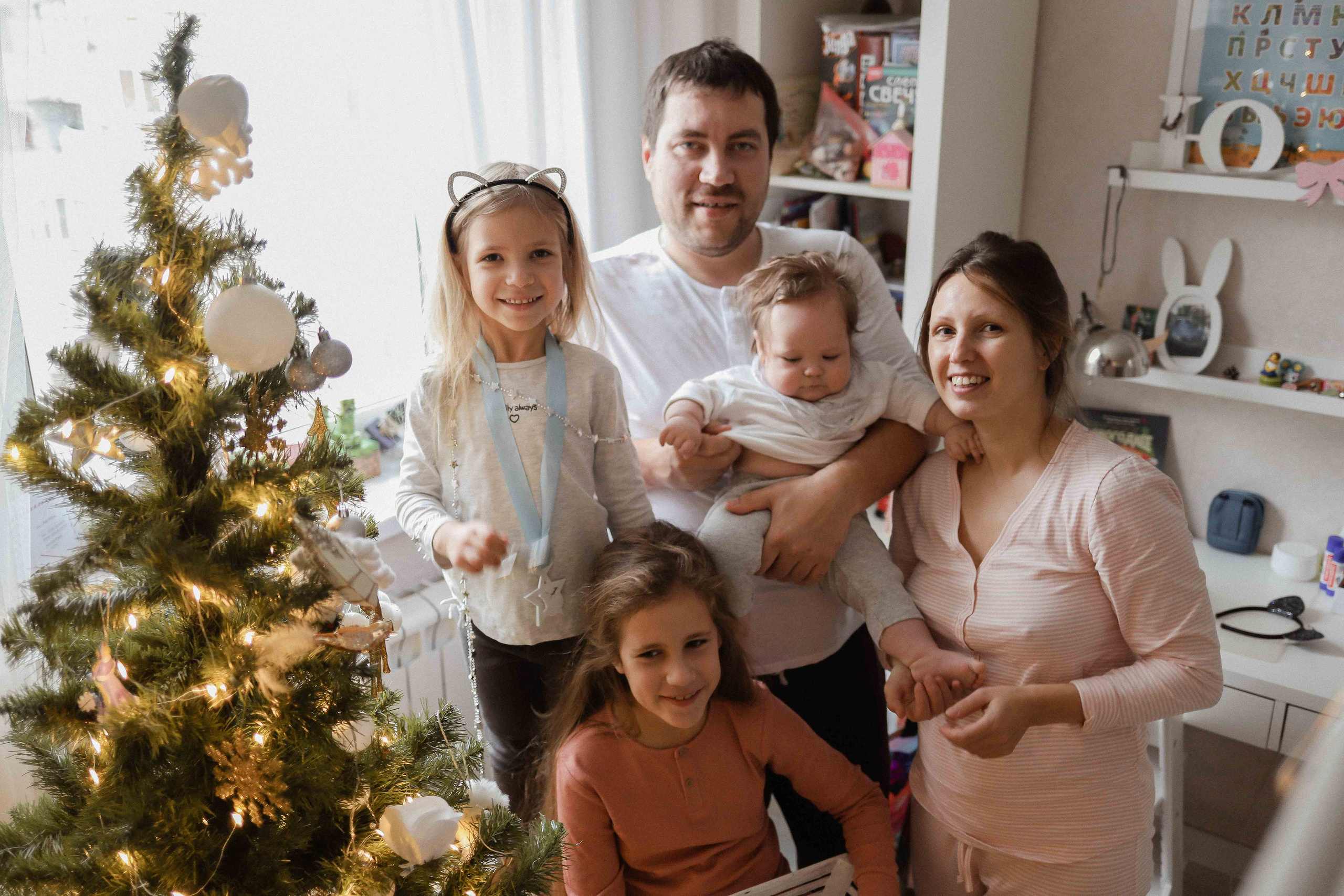 Ира, Андрей, Юля, Даша и Миша. Семейный фотограф в Москве