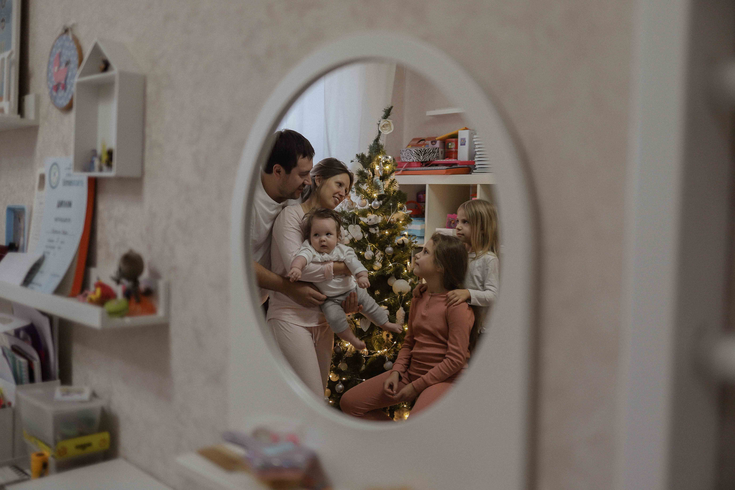 Ира, Андрей, Юля, Даша и Миша. Семейный фотограф в Москве