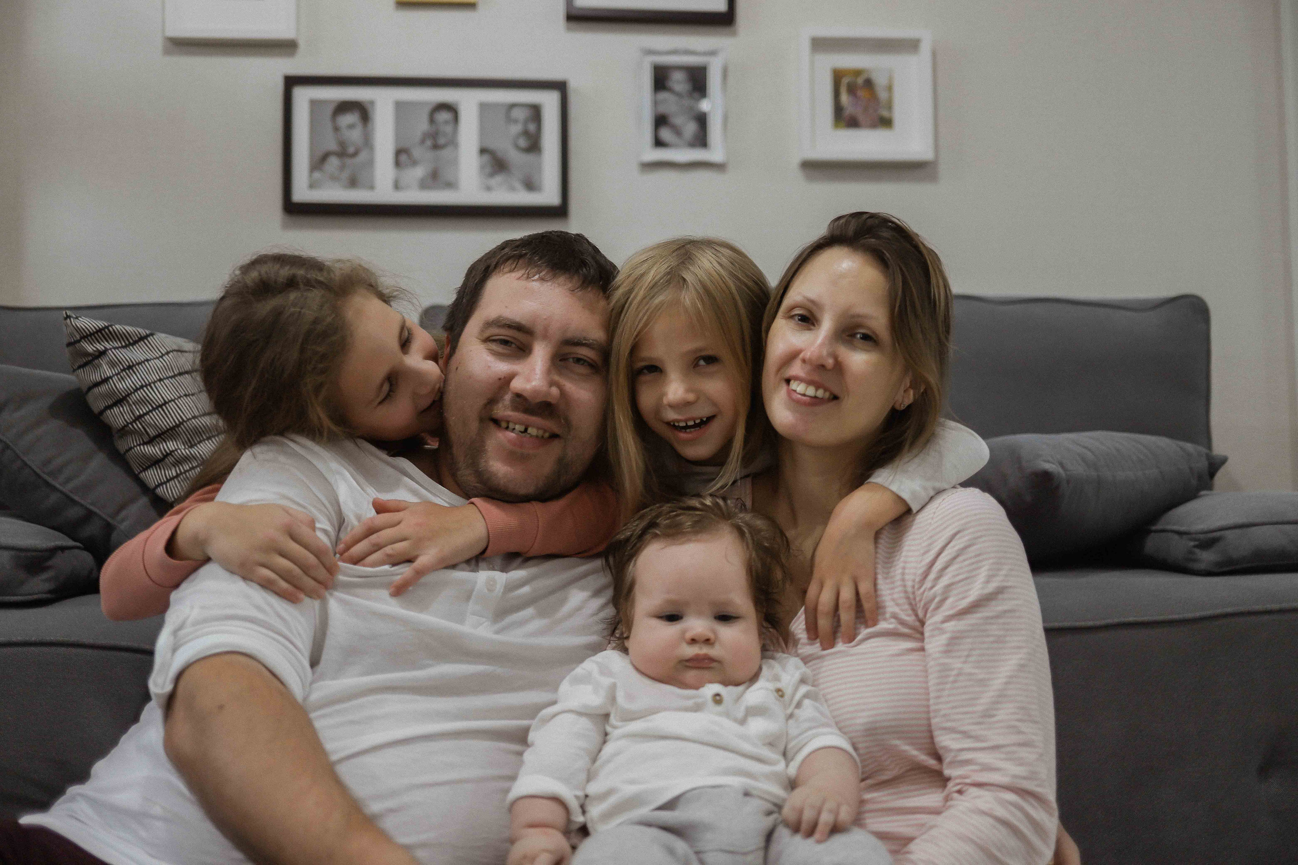 Ира, Андрей, Юля, Даша и Миша. Семейный фотограф в Москве