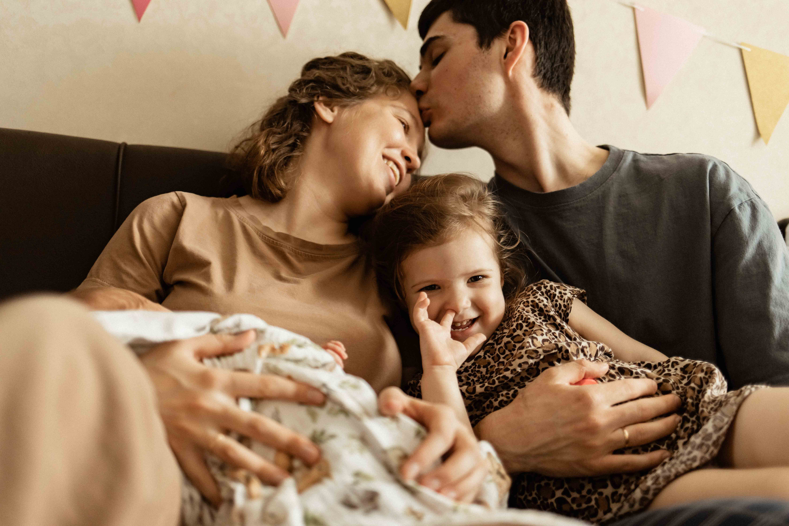 Анастасия, Сергей, Мира и Лиза. Семейный фотограф в Москве